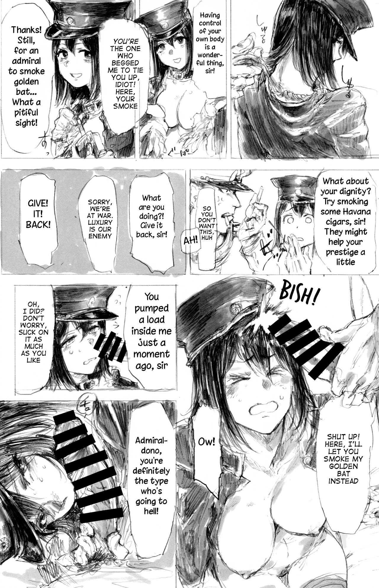 Anime Girls Series —  Akitsumaru and Kazagashira get their pussies filled with thick creampies
