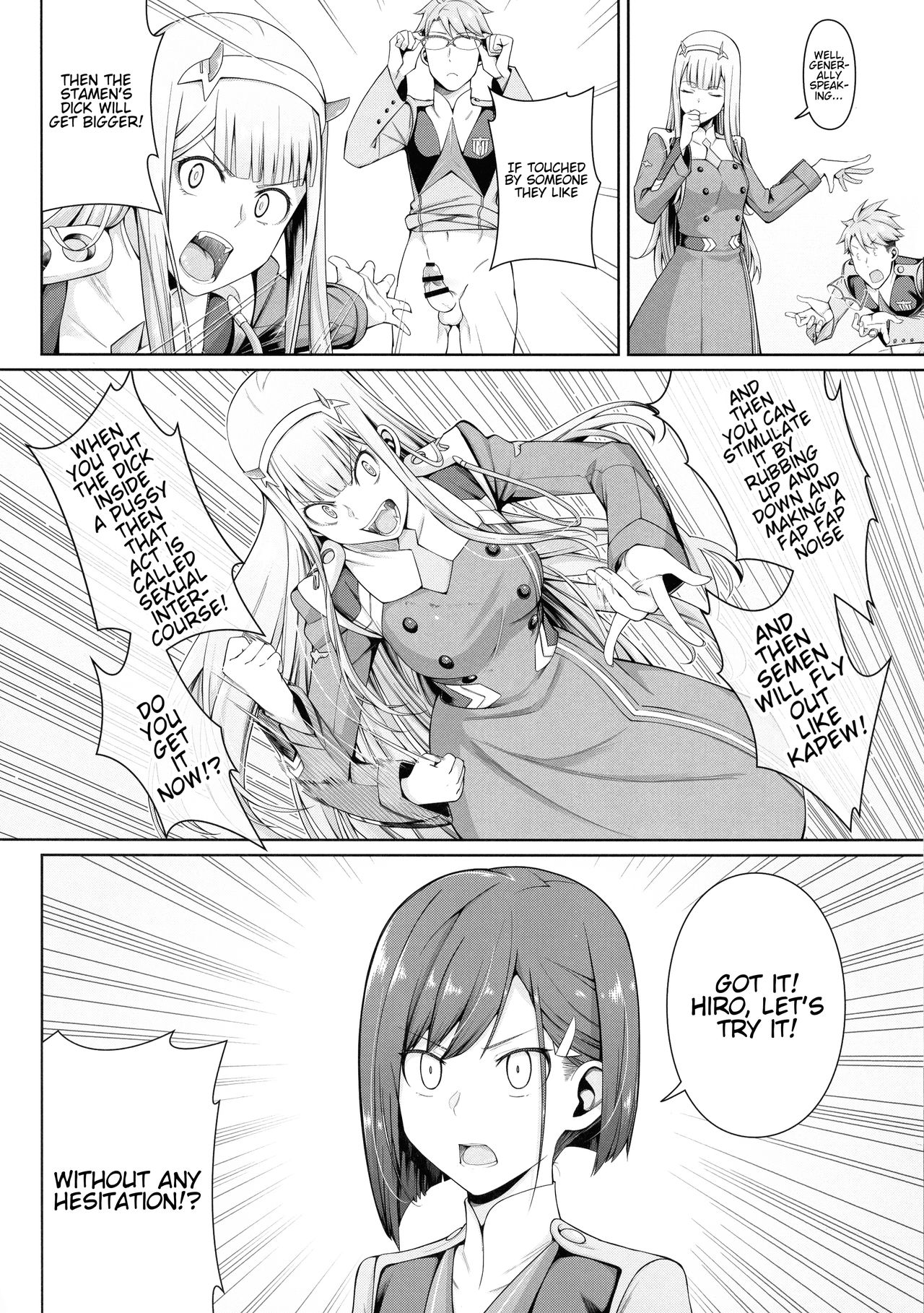 Anime Series — DARLING in the FRANXX Hentai Doujinshi Full English Translation Hardcore Fucking [GOOD COMIC CITY 25 Bad Mushrooms 4why&Chicke III mimo]