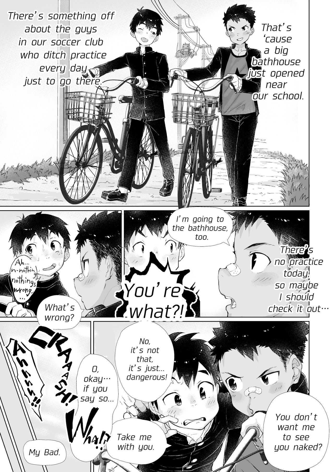 Bad Boy Series — Delinquent Gangbang at the Public Bathhouse [Danzi Engine (Shiba Yuuji)]