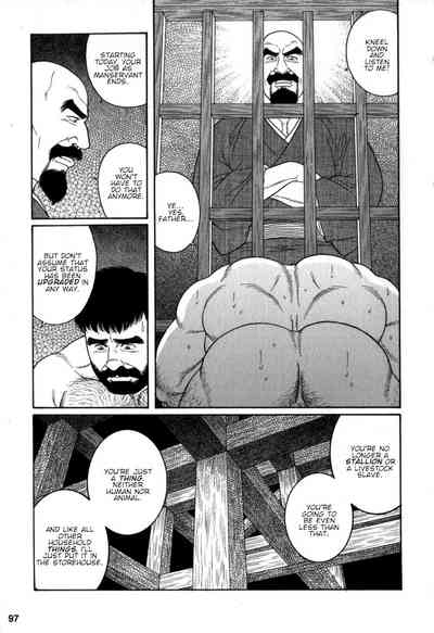 BDSM Series —  Brutal Fucking in the House of Savages  [Tagame Gengoroh] Gedou no Ie Chuukan | House of Brutes Vol. 2 Ch. 3 [English] {tukkeebum}