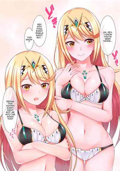 Blonde Series — Mythra’s Secret: Hardcore Fucking and Explicit Doujin Sex Scene [C96 astemio TaKe]