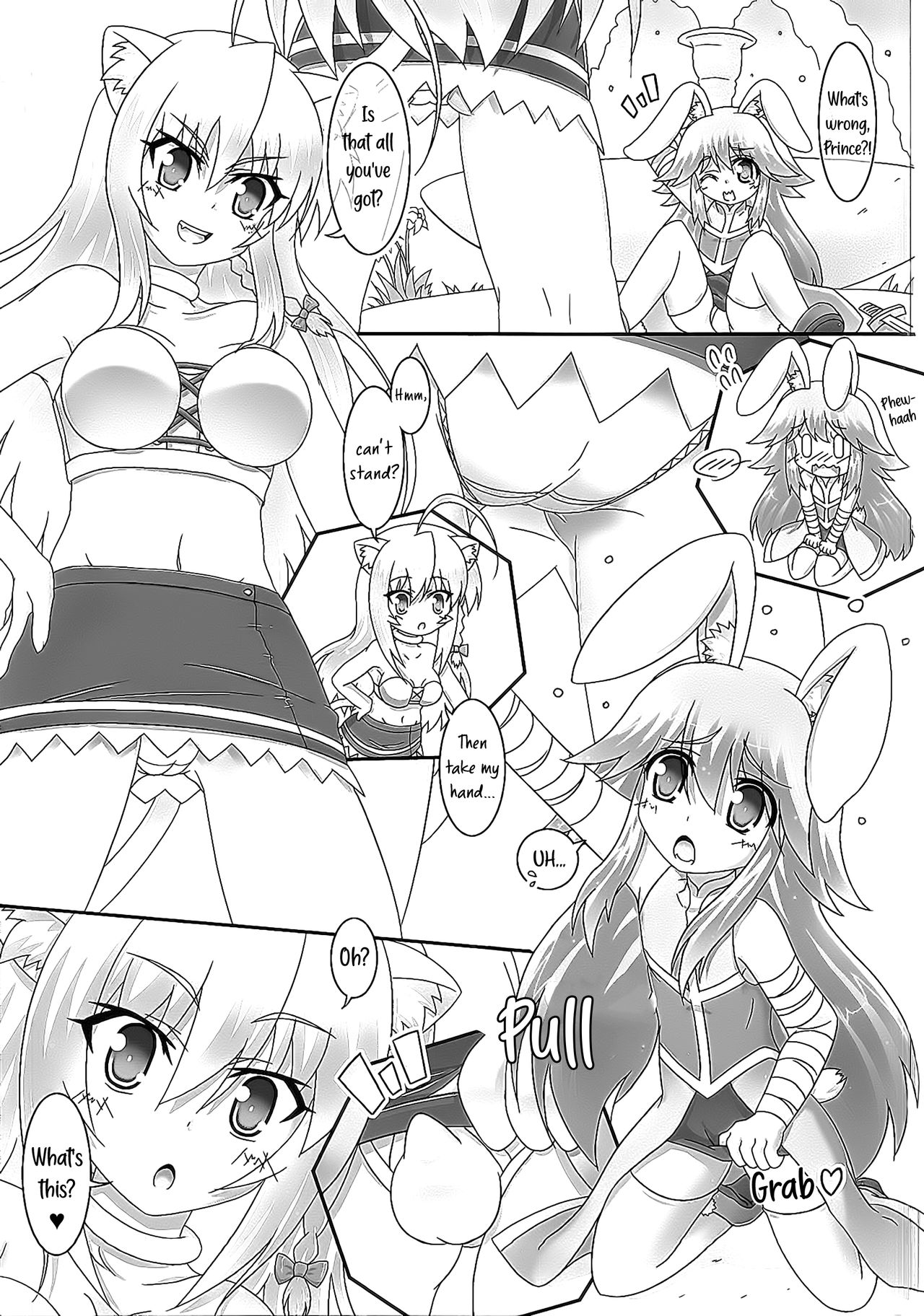 Bunny-Ear Prince Series — A Book Where the Bunny-Ear Prince Is Taught Not Just the Sword But Also How to Fuck [Nanoha DAYS 4] [Serenta (BOM)]