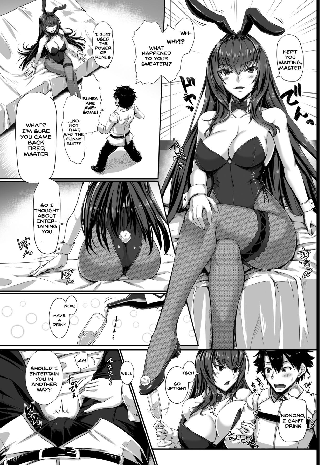 Bunny Girl Series — TateSweater Bunny April Gets Fucked Hard In Cosplay [Kuroshiro Desire (Akitsuki Karasu)]