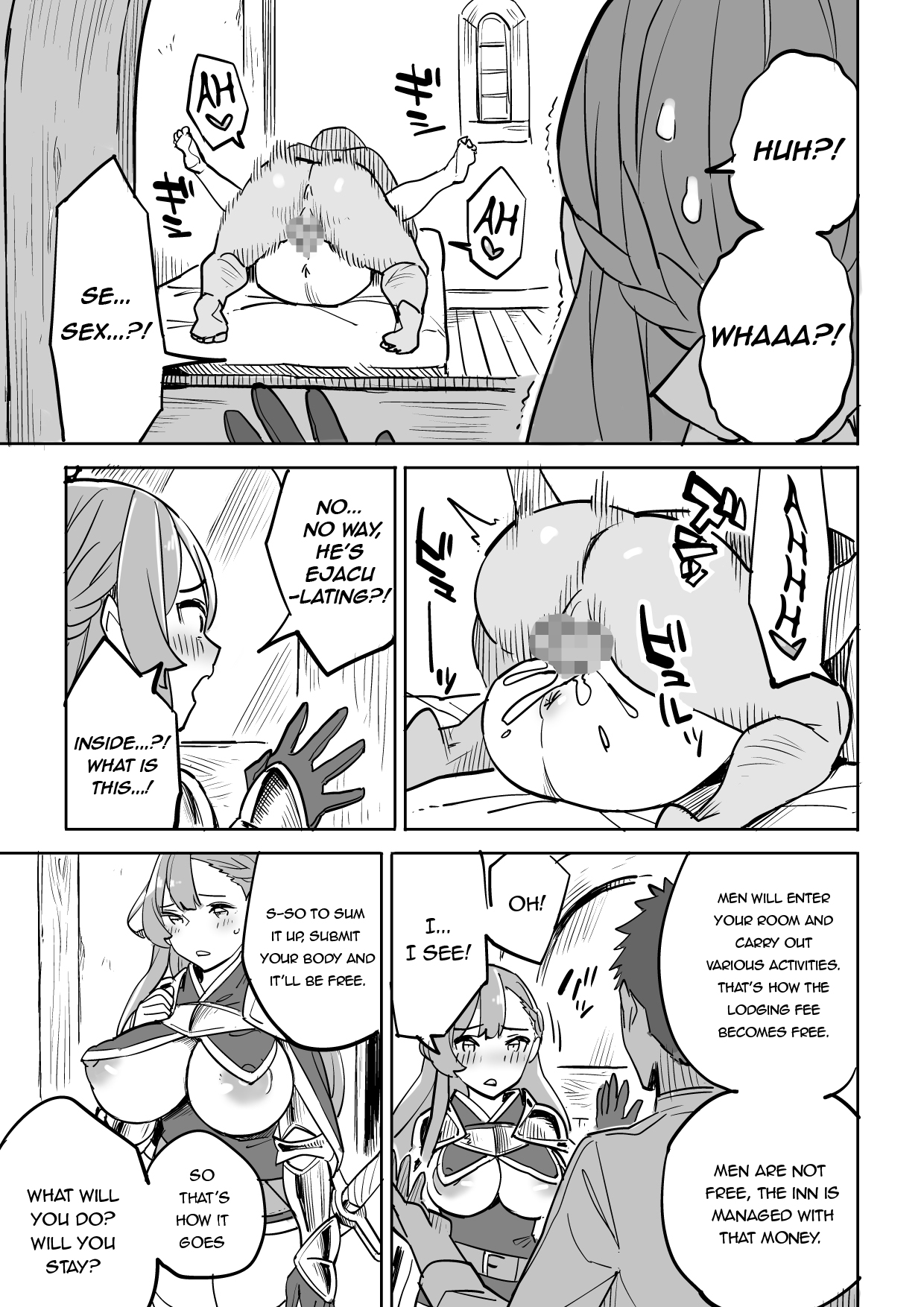 Cheating Series —  Innkeeper’s Wife Fucks Strangers for Free Room [Irotenya]