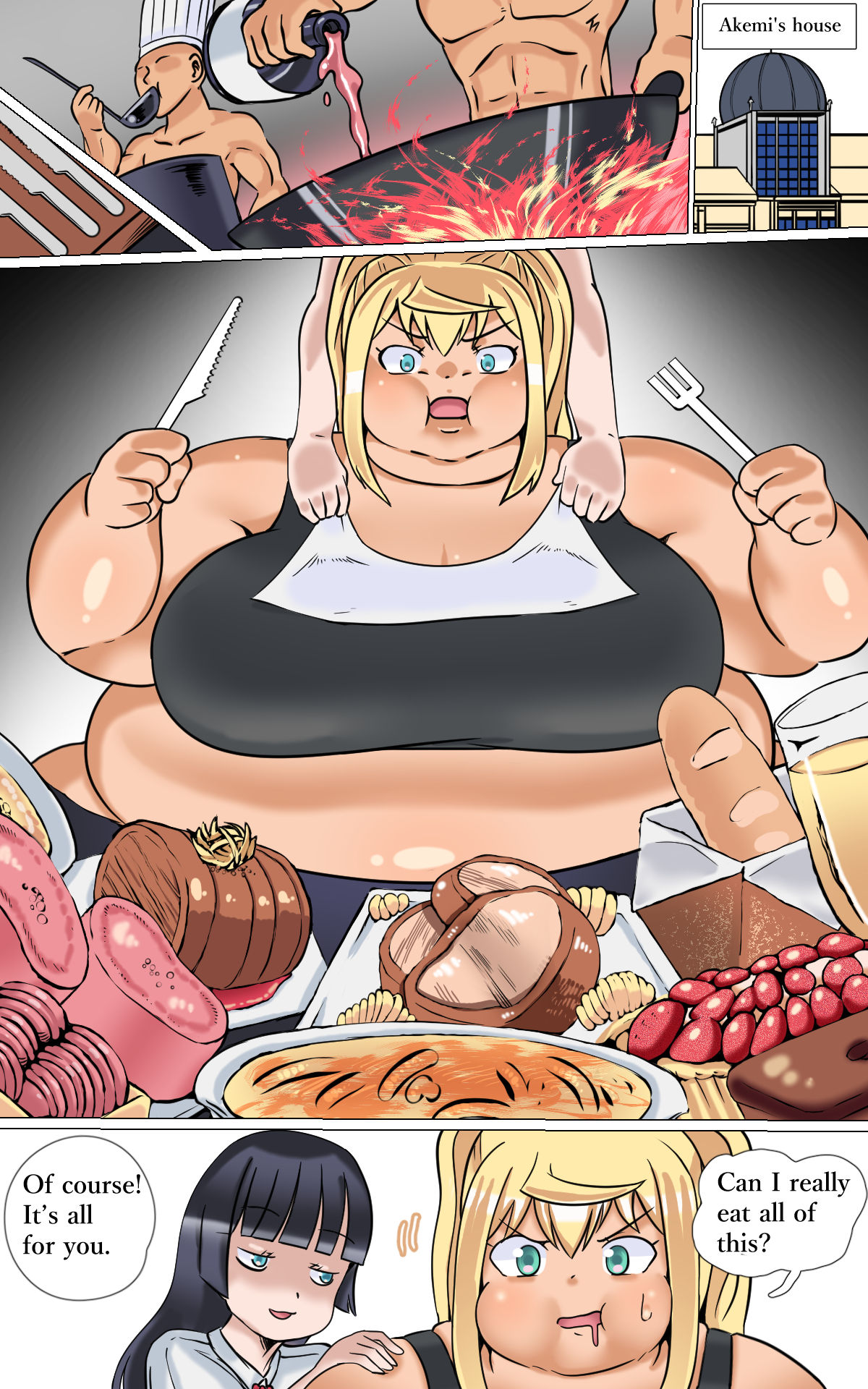 Chubby Series — How Much Fat Can You Force Feed Her? [Zeiniku Nouen (Hoikooroo)]