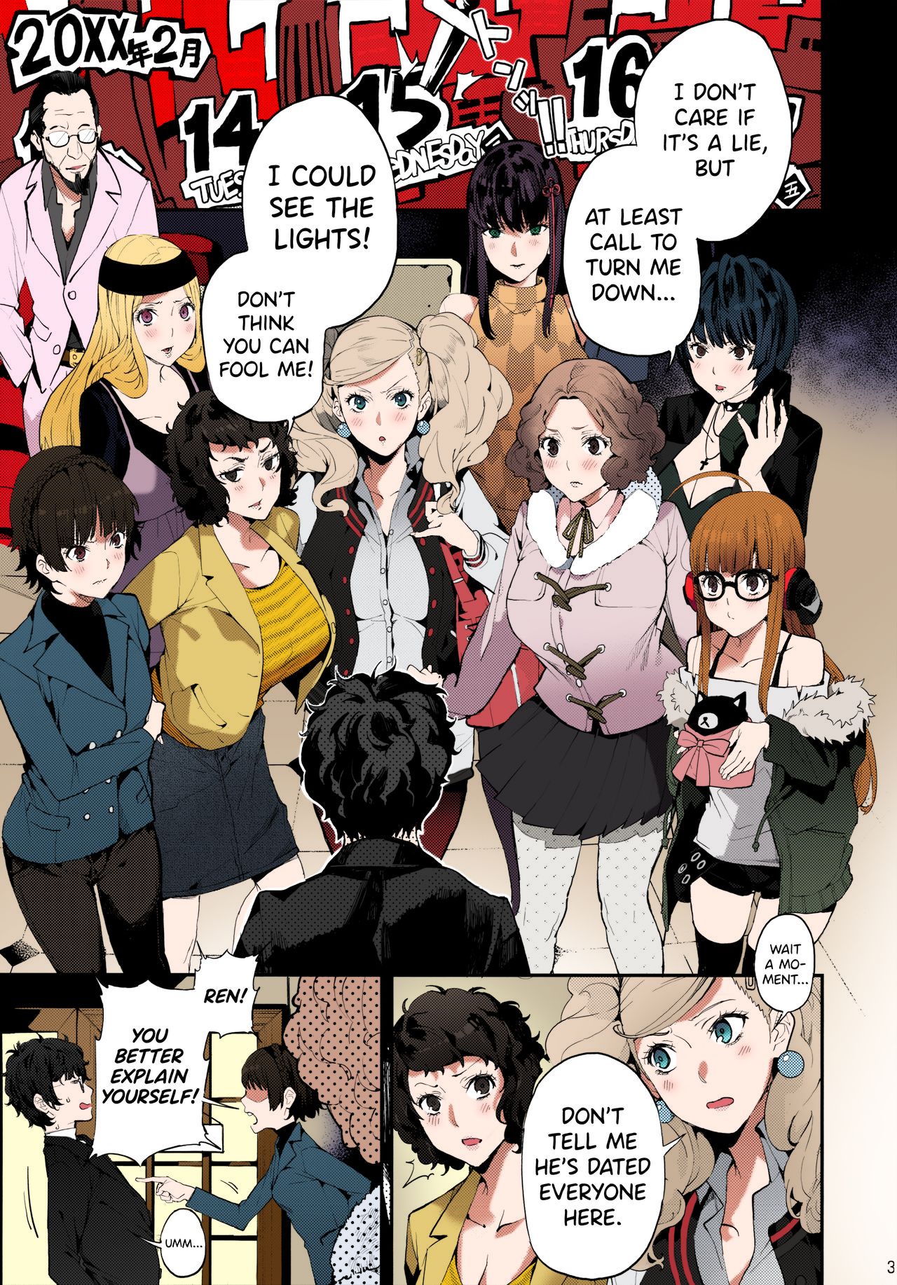 Cosplay Series —  Busty Anime Girl in Glasses Gets Fucked Hard in Colorized Doujinshi Scene