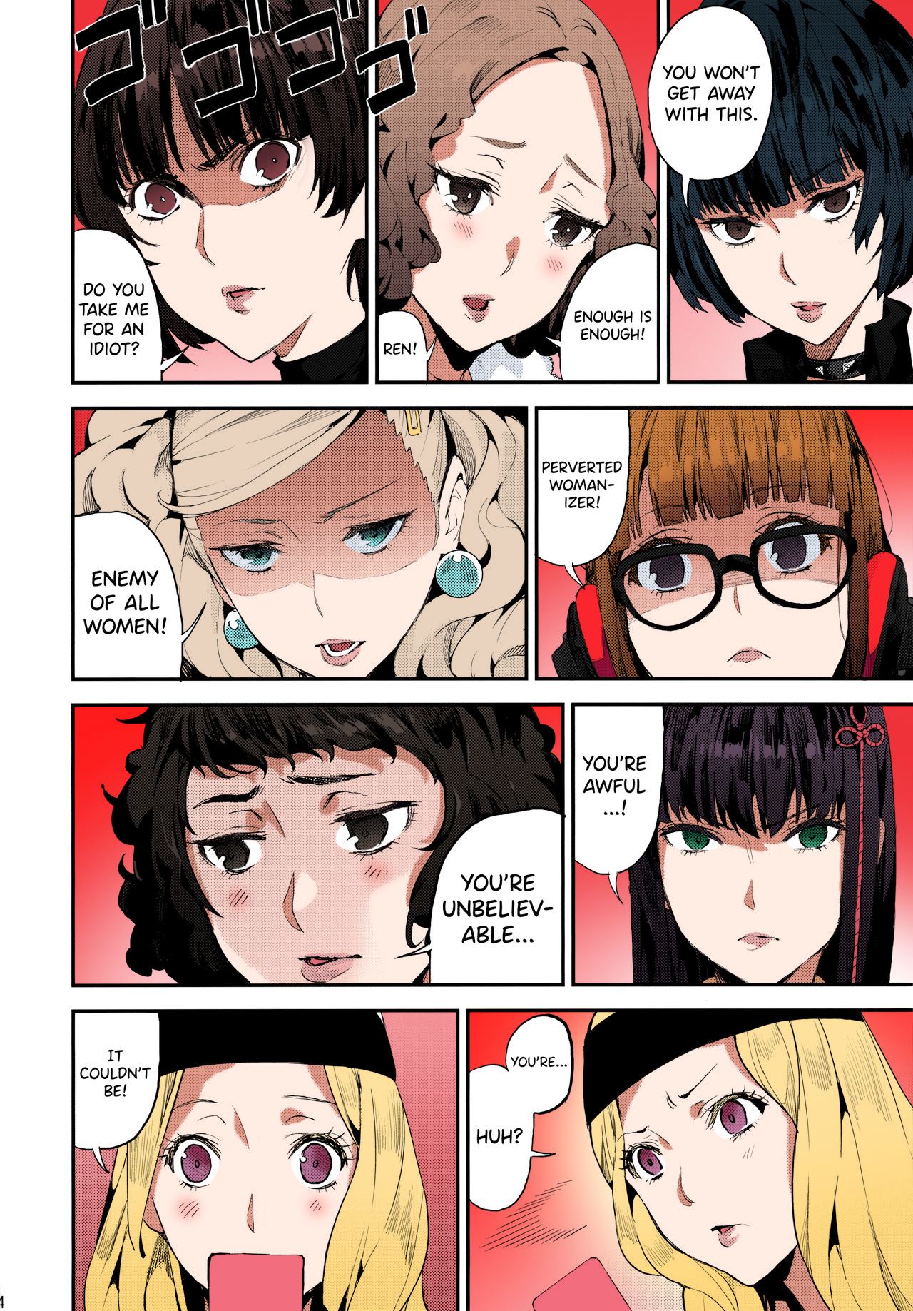 Cosplay Series —  Busty Anime Girl in Glasses Gets Fucked Hard in Colorized Doujinshi Scene