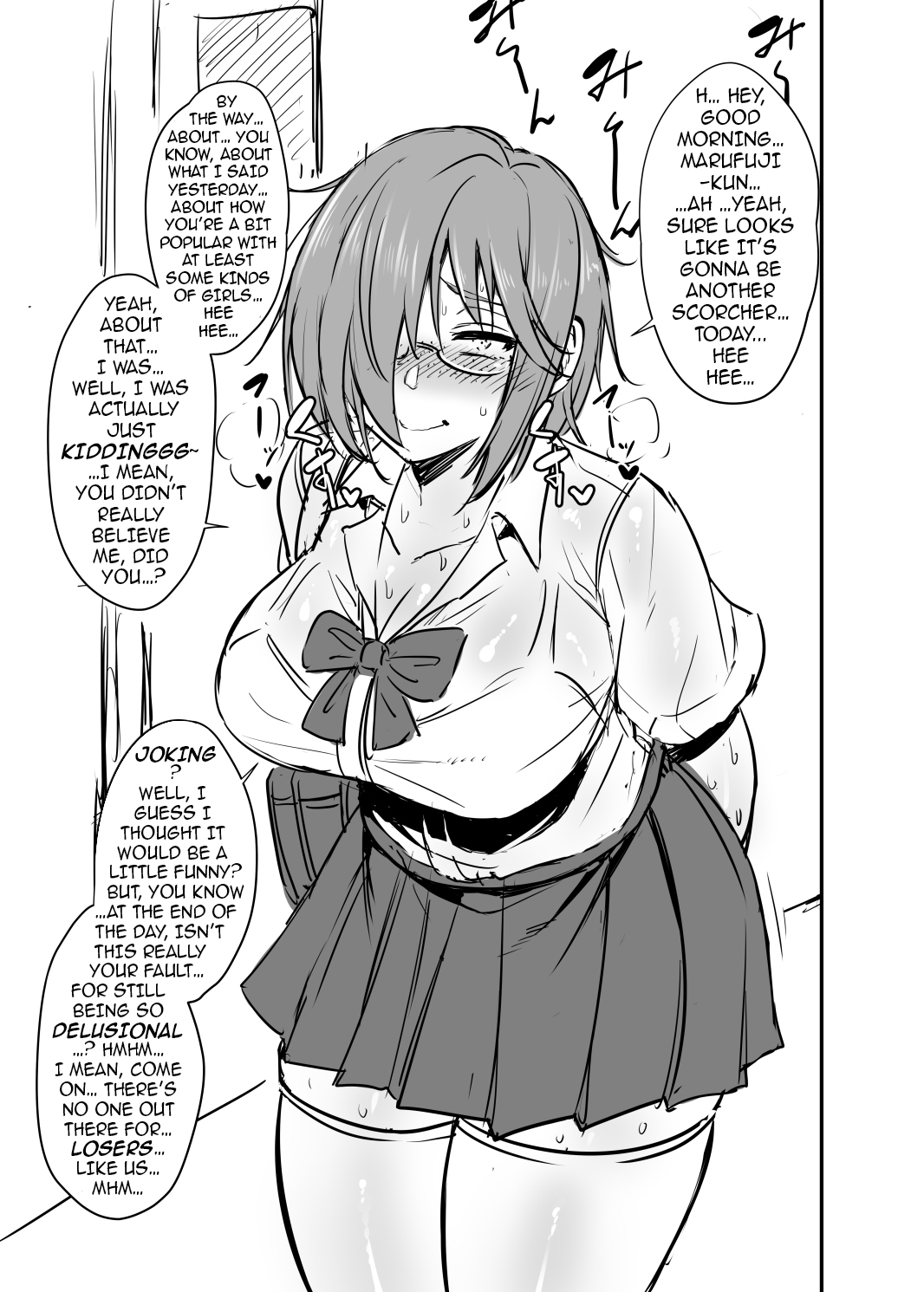 Creepy Glasses Girl Series — Desk-Work Seduction Turns Into Rough Classroom Throat Fuck And Creampie [Korotsuke]