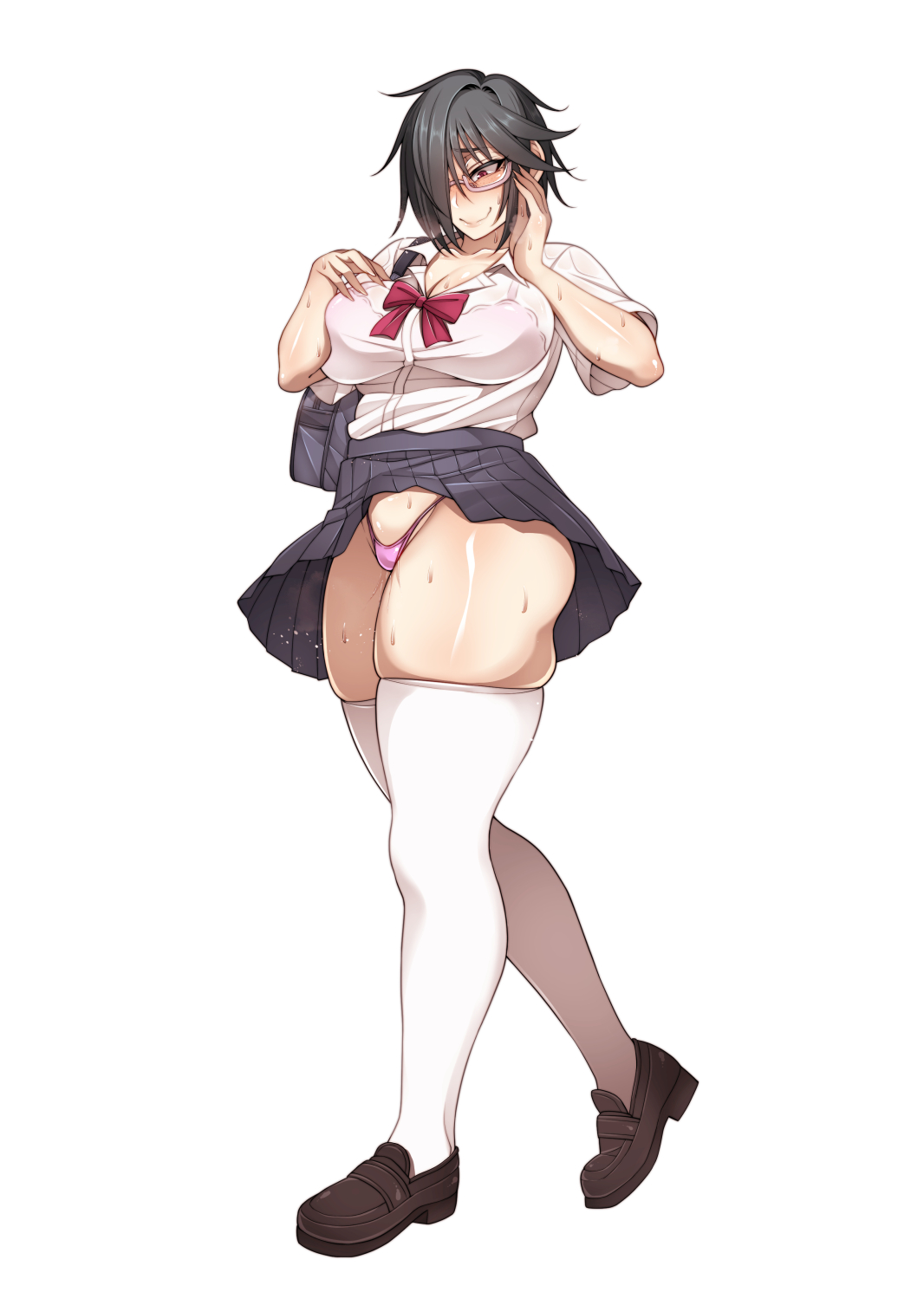 Creepy Glasses Girl Series — Nasty Glasses-Wearing Slut Gets Fucked Hard [Korotsuke]