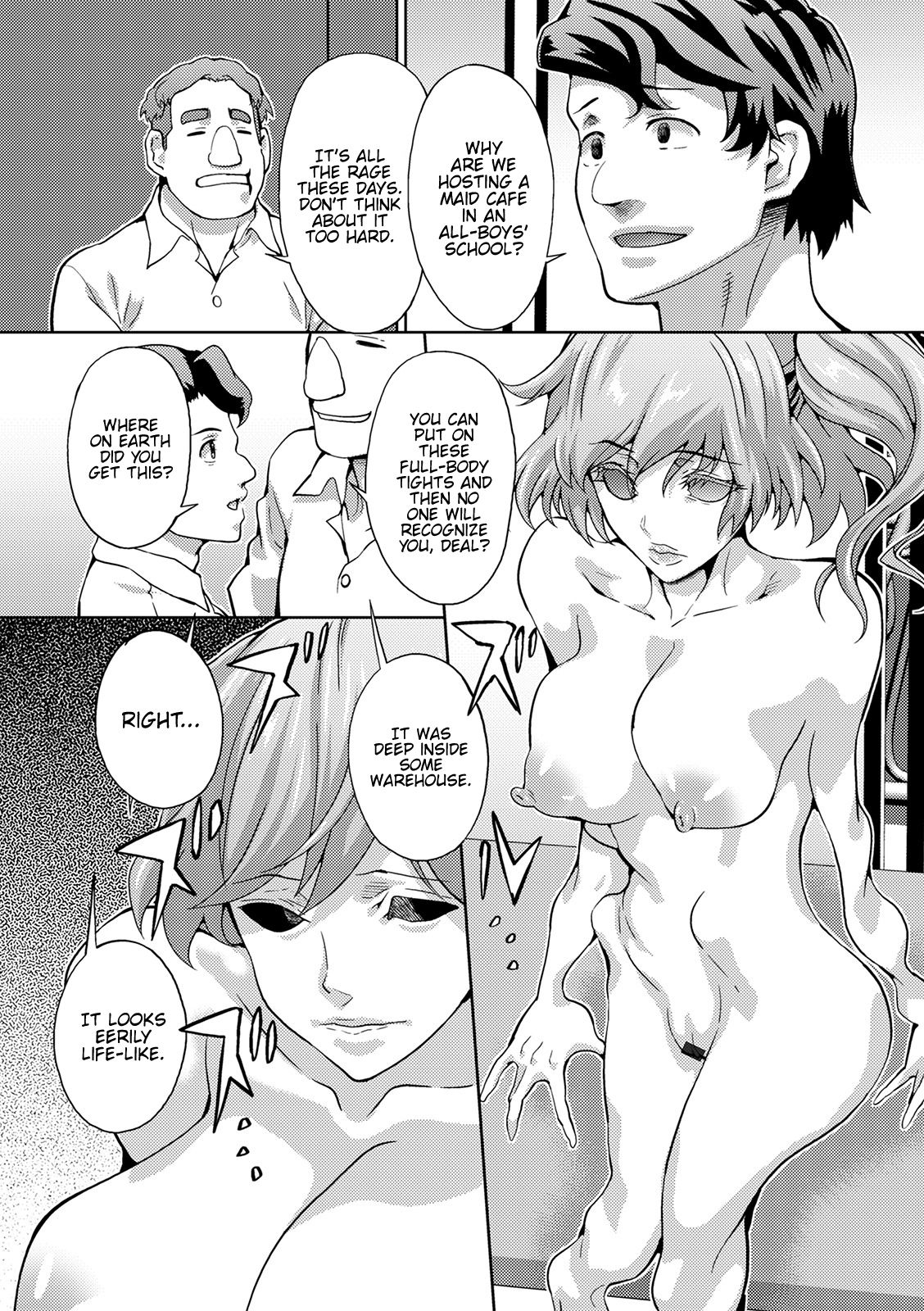 Crossdressing School Cafe Series — Skinsuit Transformation Fuckslut Masquerade [Musashi Daichi] Kawamono Gakuen Josou Kissa | Skinsuit School Crossdressing Cafe (WEB Ban Mesuiki!! Nyotaika Yuugi Vol. 04) [English] {Hennojin}