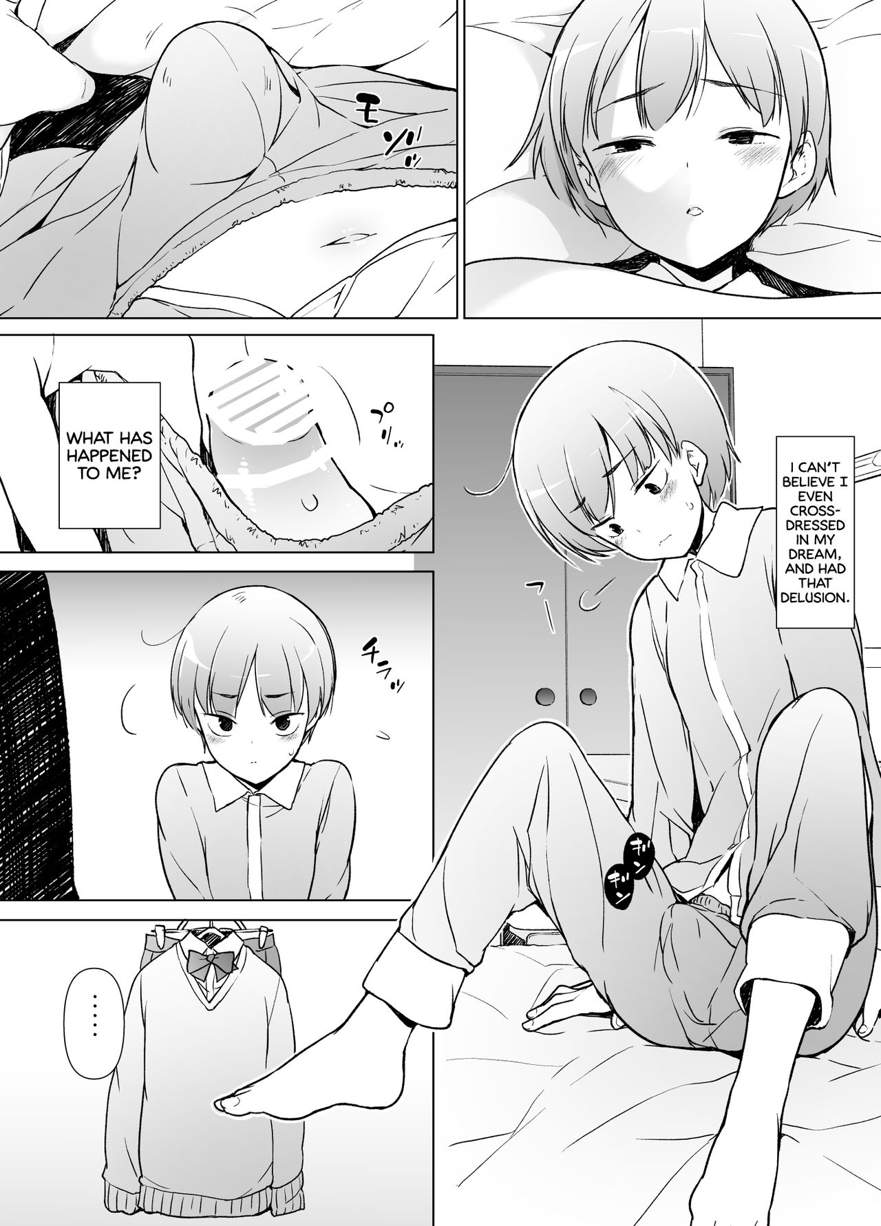 Crossdressing Series — Cute Boy Dresses Up as a Girl and Gets Fucked Hard