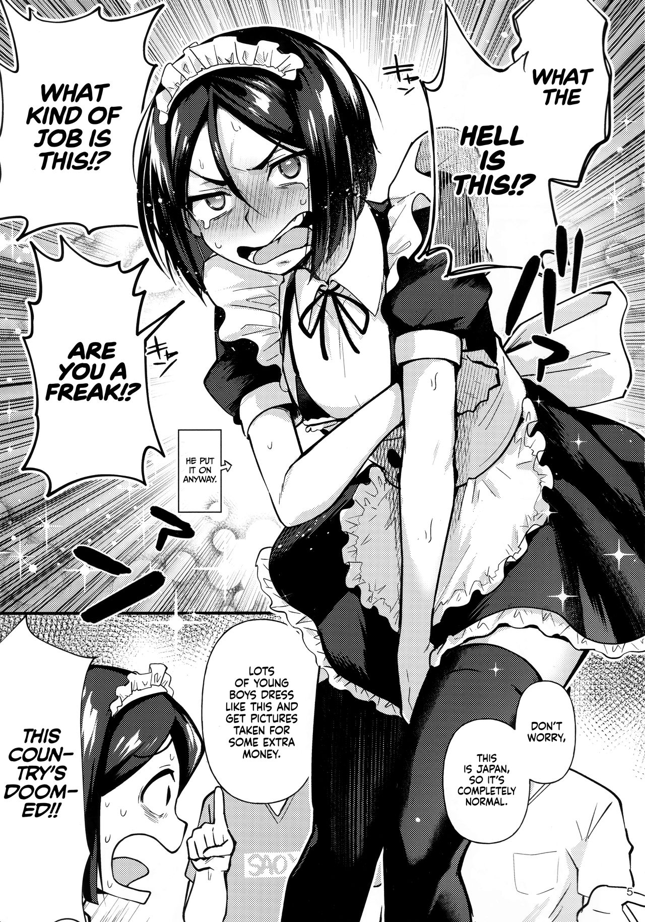 Crossdressing Series — Straight Guy’s First Time Getting Fucked as a Sissy Maid [C96] [Bokura Gosai (Gosaiji)]