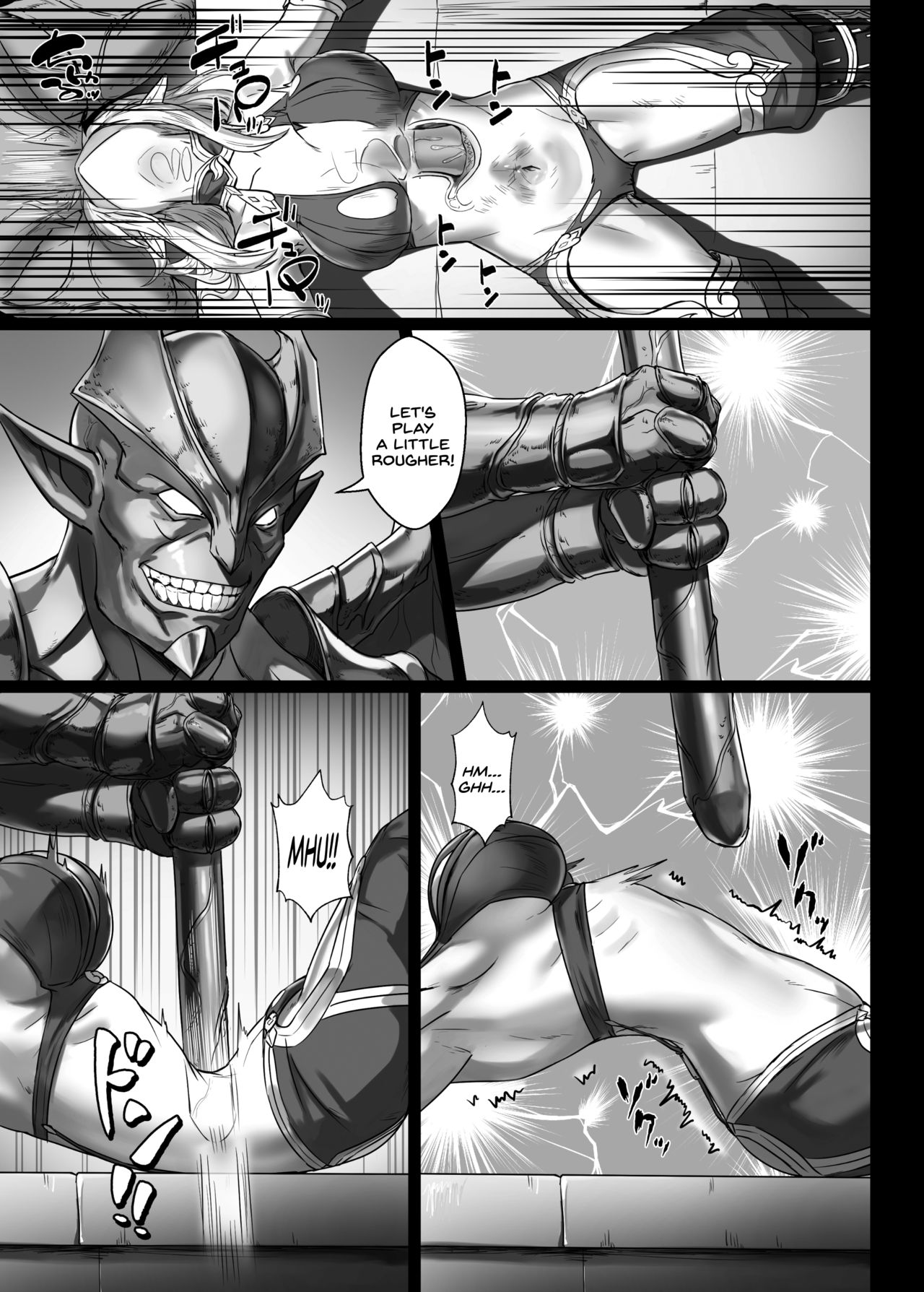 Explicit Conquest Series — Orc Fortress Raid, Monsters Dominate Captured Female Adventurers Roughly [Seikei Doujin (Yan)]