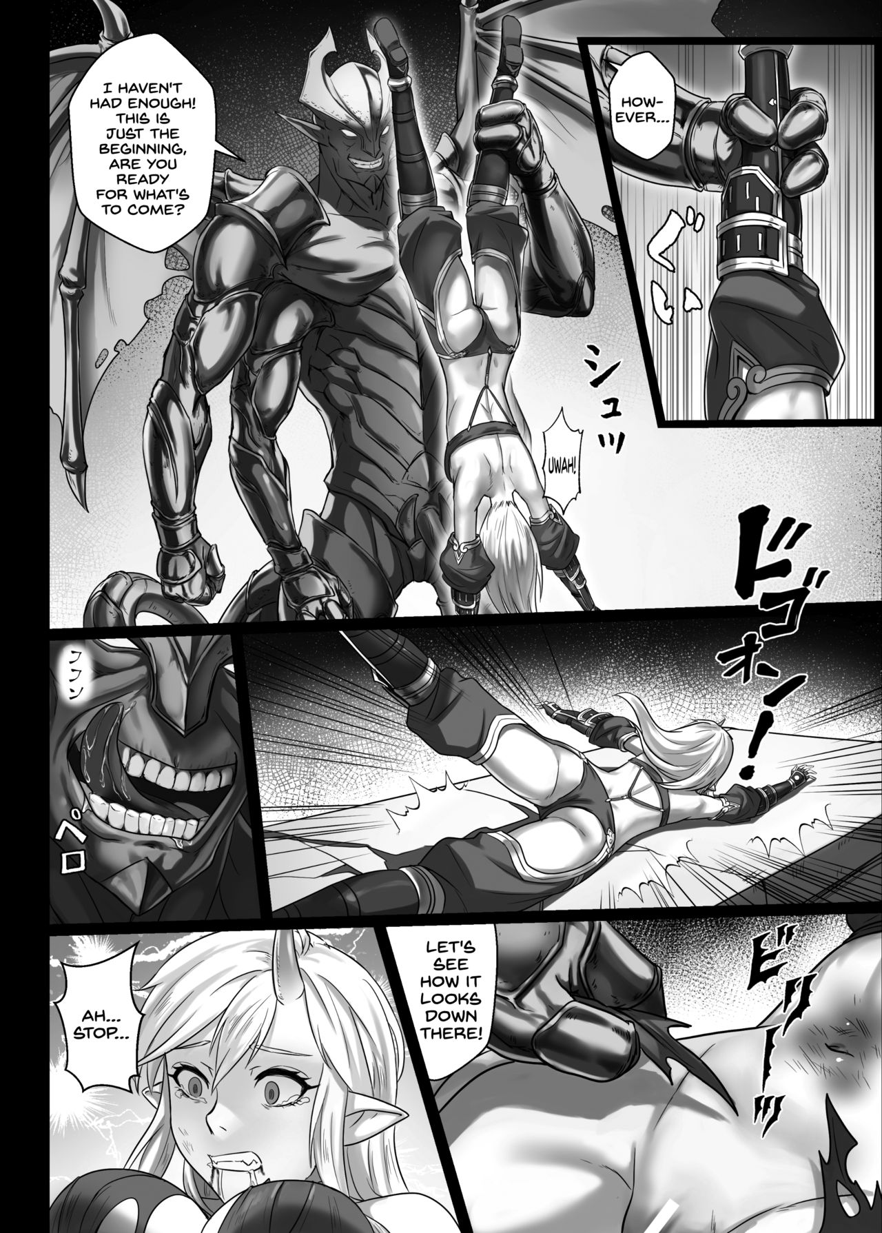Explicit Conquest Series — Orc Fortress Raid, Monsters Dominate Captured Female Adventurers Roughly [Seikei Doujin (Yan)]