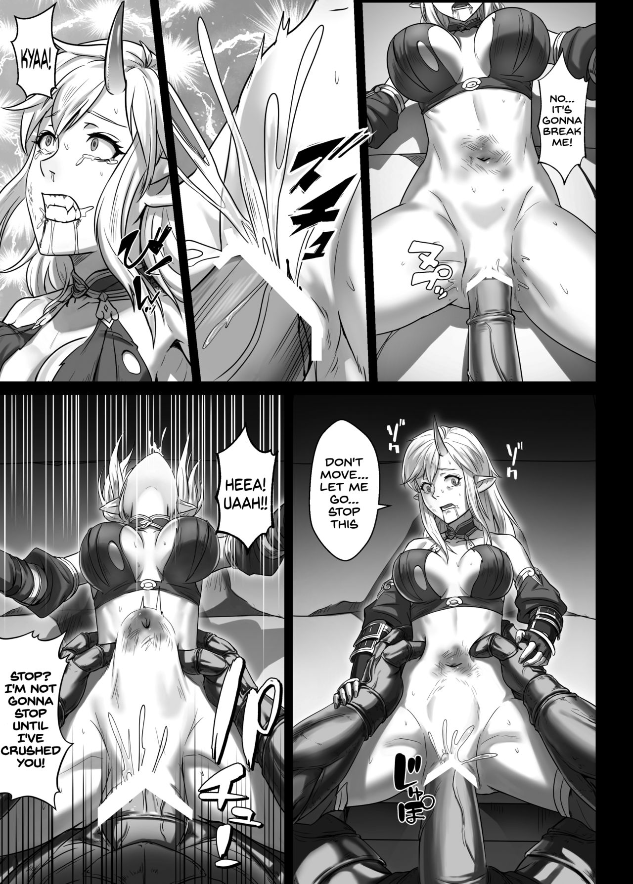 Explicit Conquest Series — Orc Fortress Raid, Monsters Dominate Captured Female Adventurers Roughly [Seikei Doujin (Yan)]