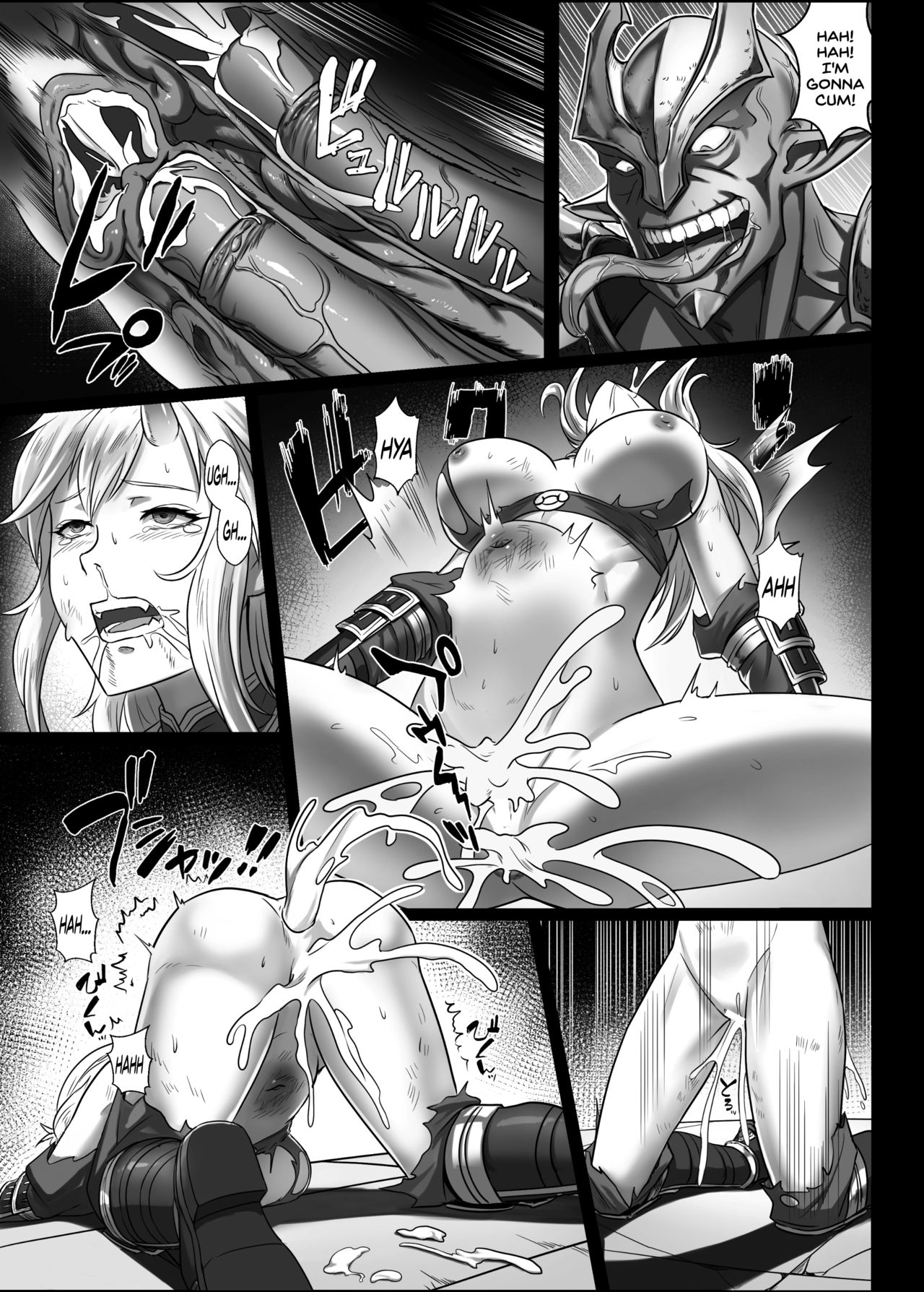 Explicit Conquest Series — Orc Fortress Raid, Monsters Dominate Captured Female Adventurers Roughly [Seikei Doujin (Yan)]