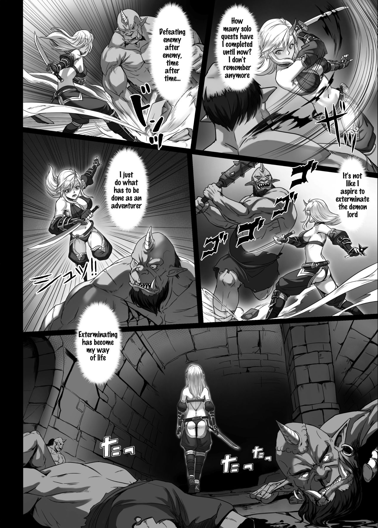 Explicit Conquest Series — Orc Fortress Raid, Monsters Dominate Captured Female Adventurers Roughly [Seikei Doujin (Yan)]