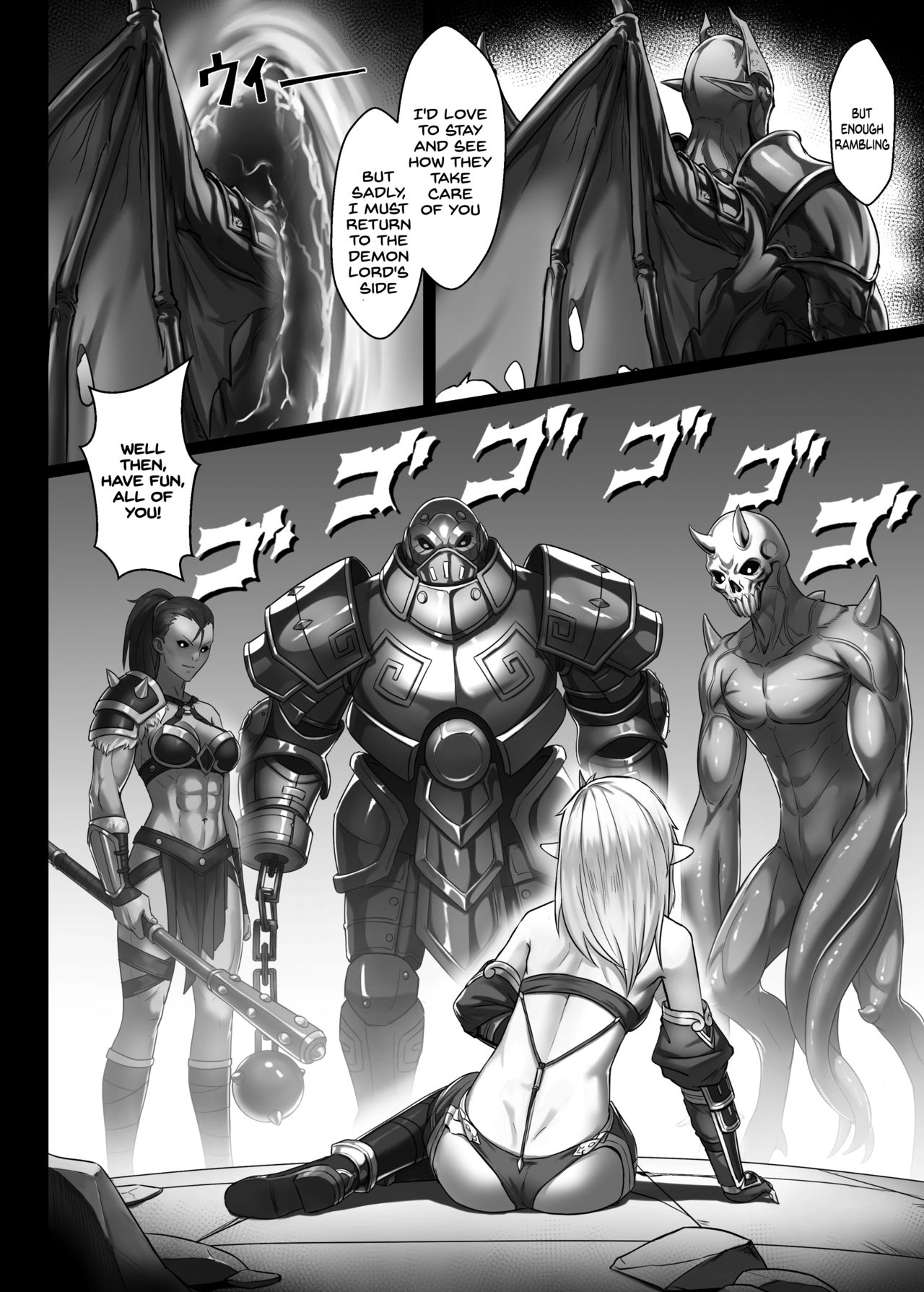 Explicit Conquest Series — Orc Fortress Raid, Monsters Dominate Captured Female Adventurers Roughly [Seikei Doujin (Yan)]