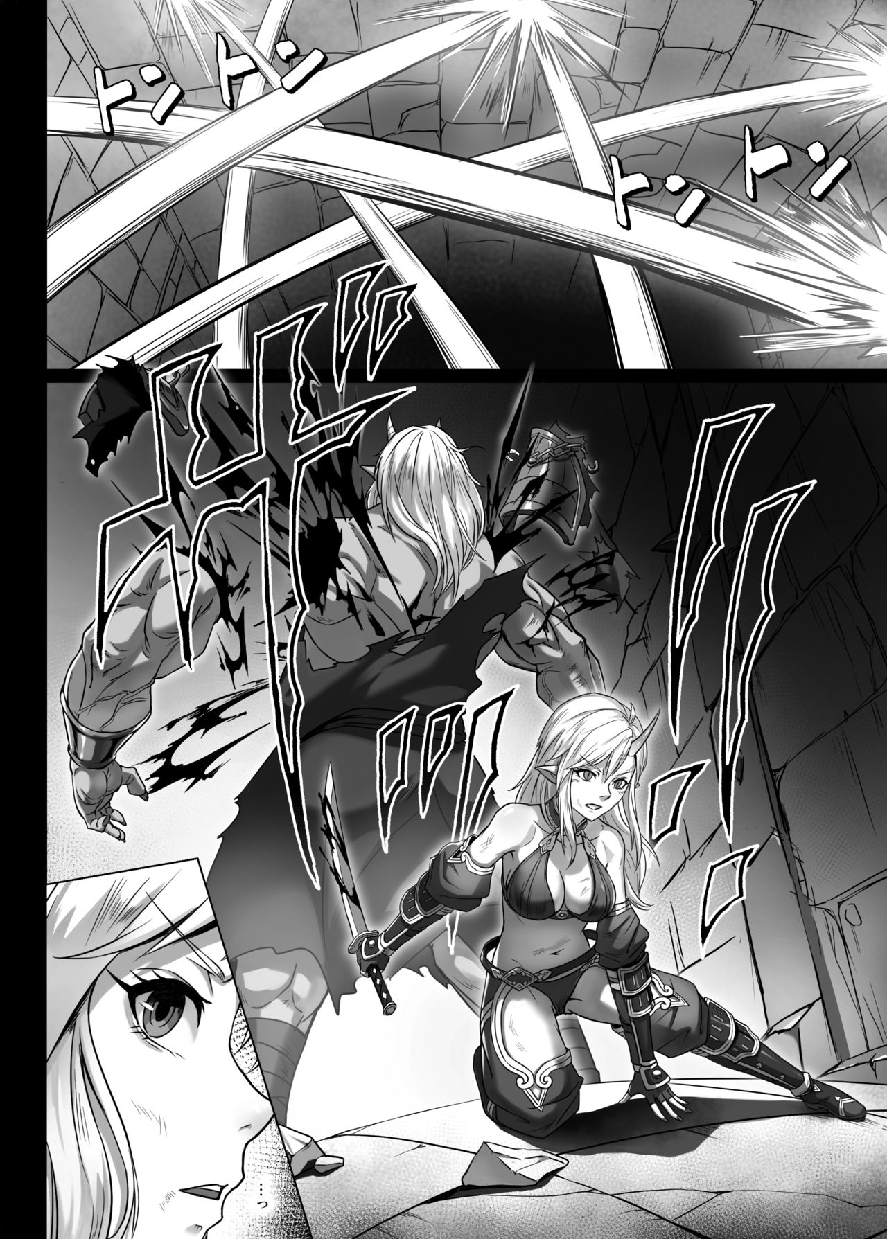 Explicit Conquest Series — Orc Fortress Raid, Monsters Dominate Captured Female Adventurers Roughly [Seikei Doujin (Yan)]