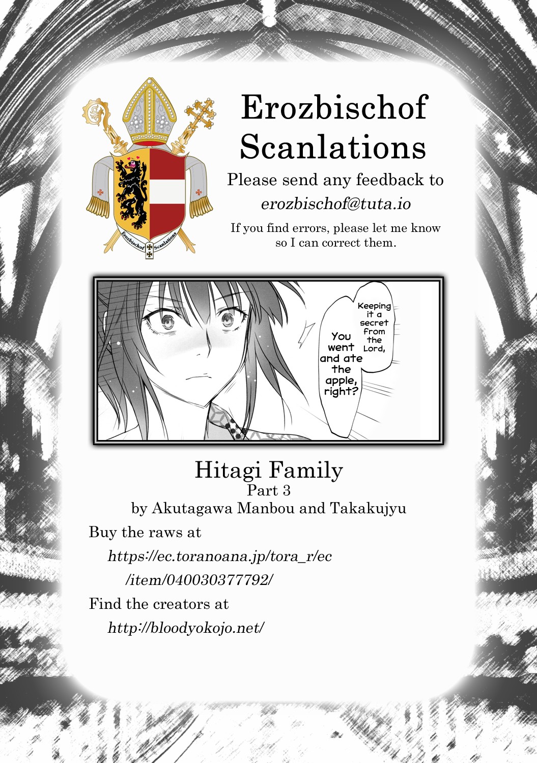 Family Series — Hardcore Family Threesome Creampie Fuckfest  [C91 Bloody Okojo Akutagawa Manbou Takakujyu Hitagi Family Kouhen Bakemonogatari English Erozbischof]