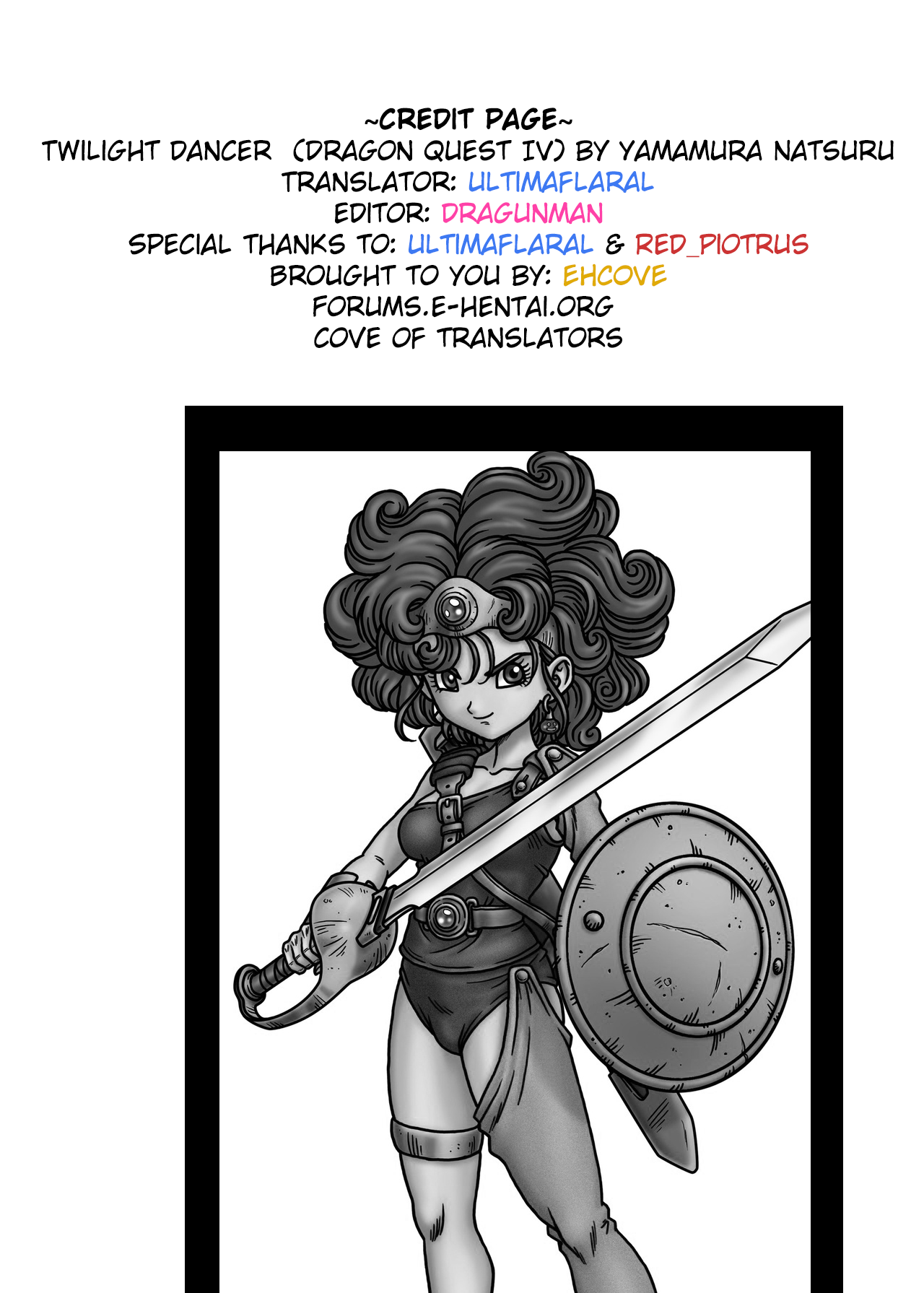 Fantasy Series — Twilight Dancer Gets Fucked Hardcore in Explicit Hentai Scene [Anglachel (Yamamura Natsuru) Dragon Quest IV Digital English EHCOVE]