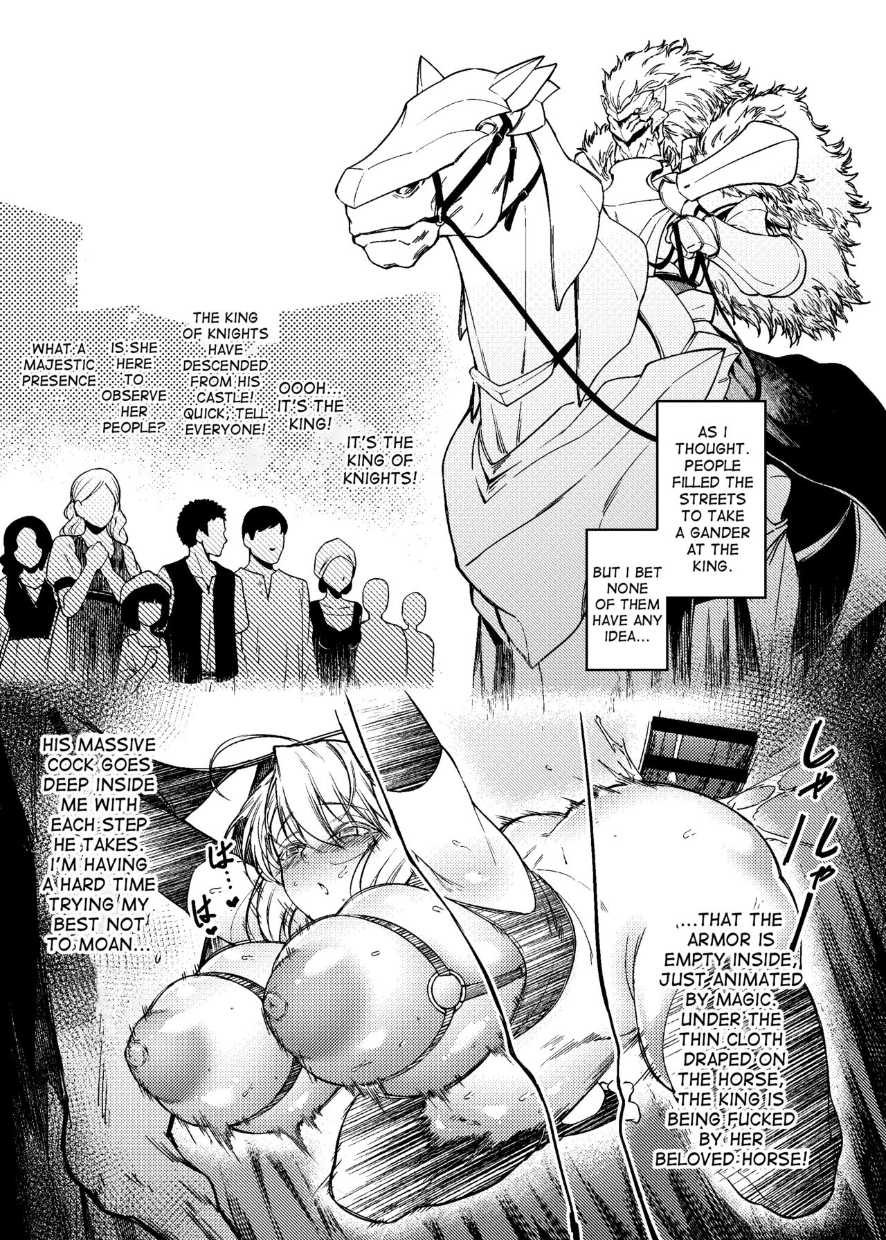 Fantasy Series — White Horse Riding a Knight 3: FGO Knight Gets Mounted and Dominated by a Massive Horse Cock [F.W.ZHolic (FAN)]