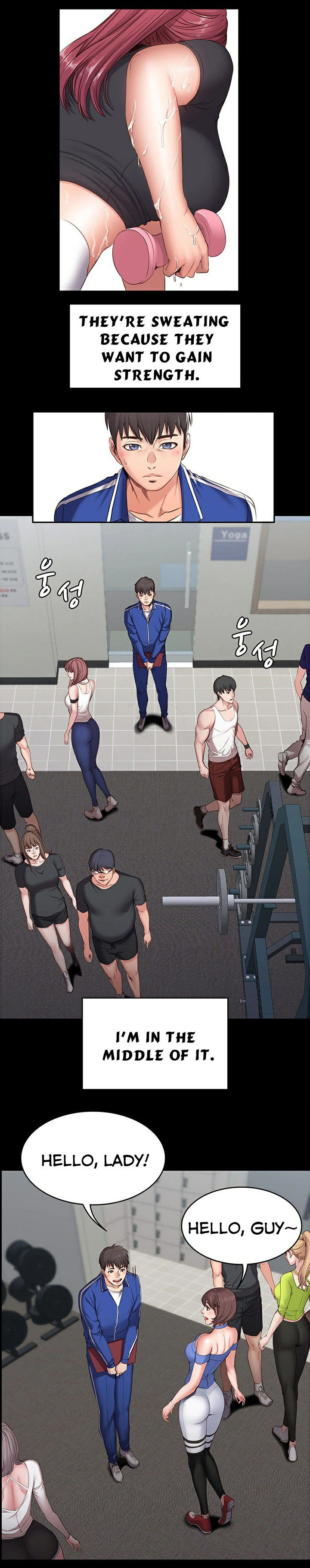 Fitness Series — Hardcore Fucking & Sweaty Workout Sex Ch.7/? [G.Ho, Jiho] [English] [Hentai Universe]