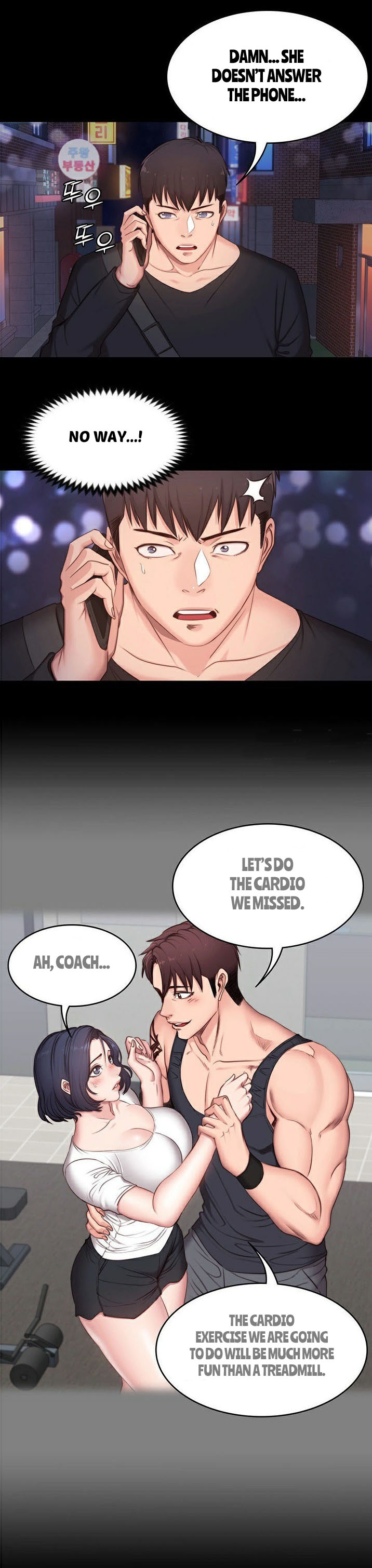 Fitness Series — Hardcore Fucking & Sweaty Workout Sex Ch.7/? [G.Ho, Jiho] [English] [Hentai Universe]