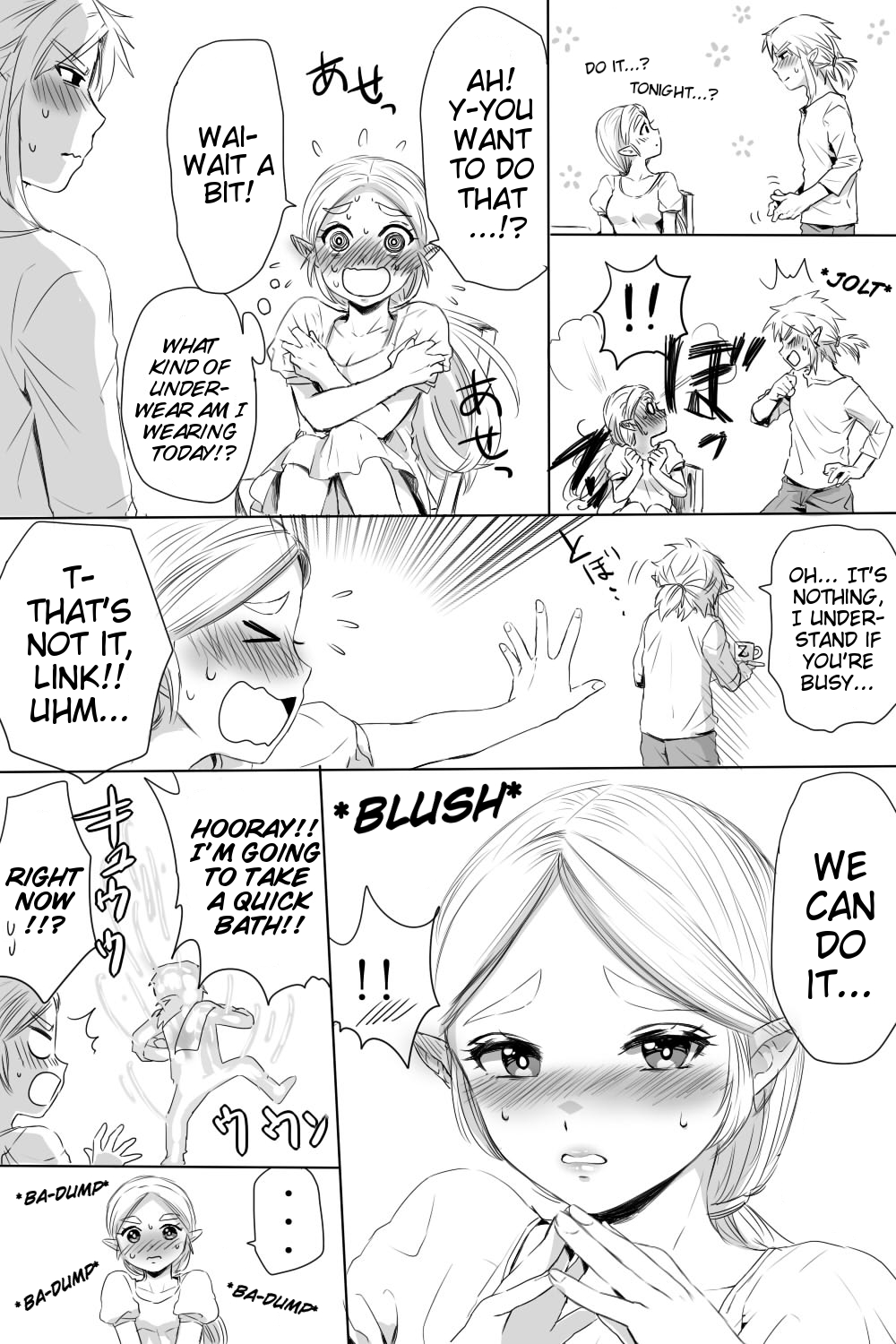 Flirting Series — Link and Zelda’s Lewd Manga Adventure [Wasabi]