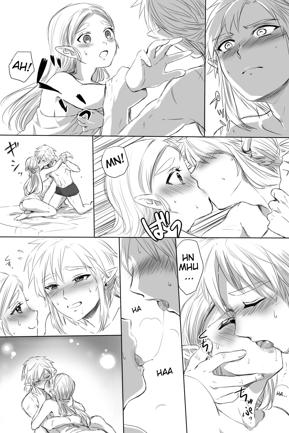 Flirting Series — Link and Zelda’s Lewd Manga Adventure [Wasabi]
