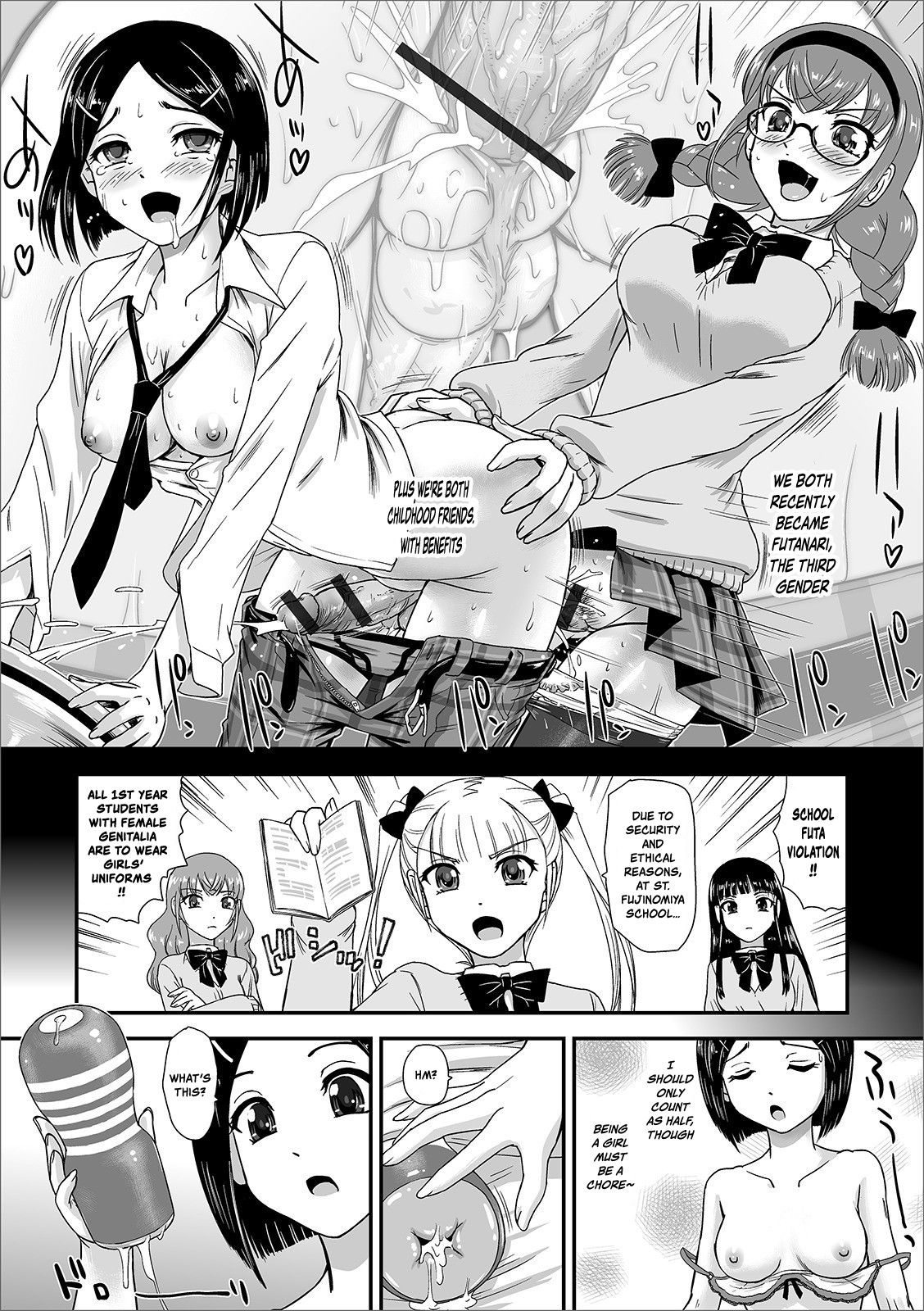 Futanari Series — Futanari Makeover and Hardcore Fucking with Friends [Dulce-Q]
