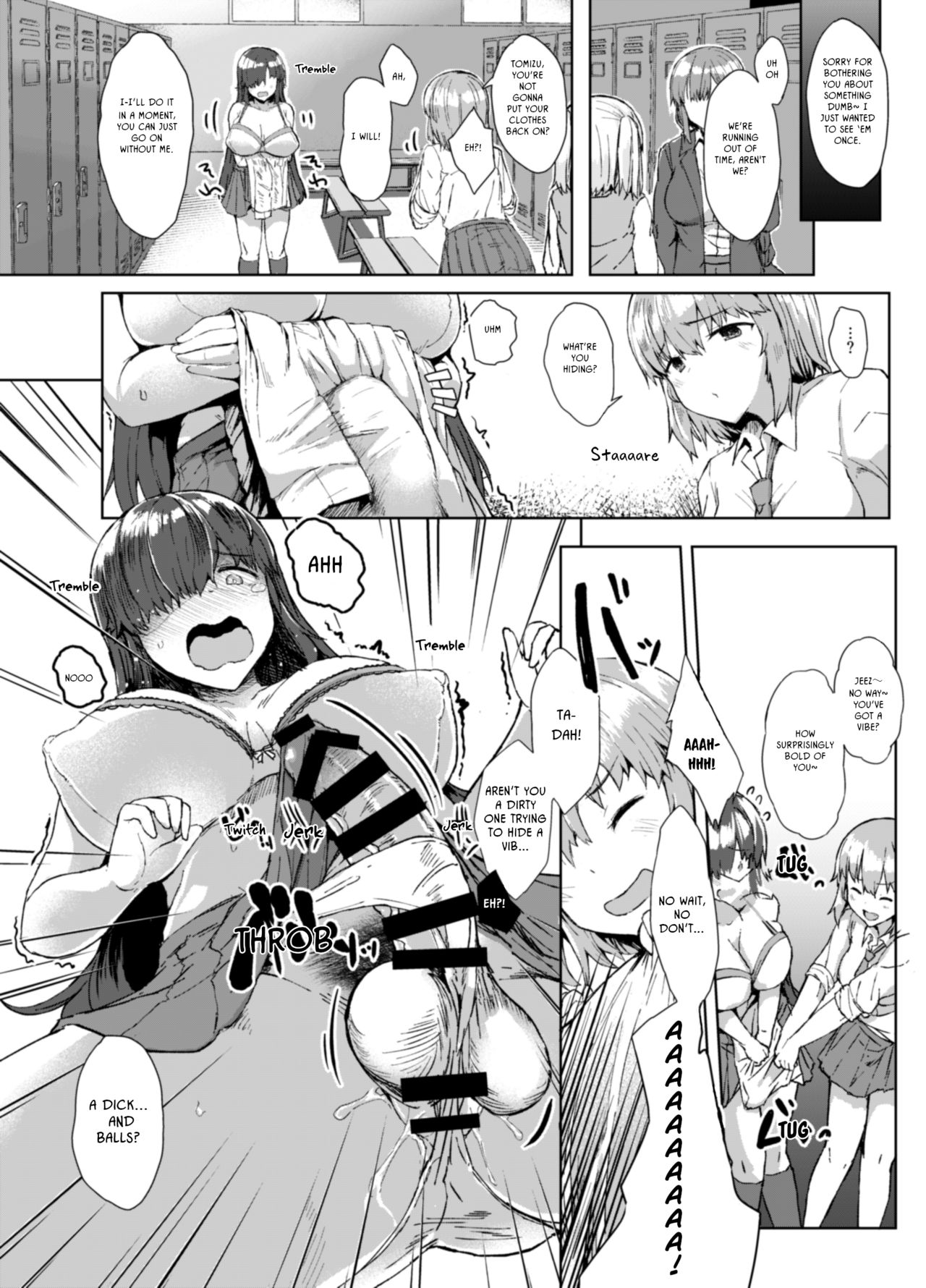 Futanari Series — Teasing Andou Megumi’s Futa Daughter