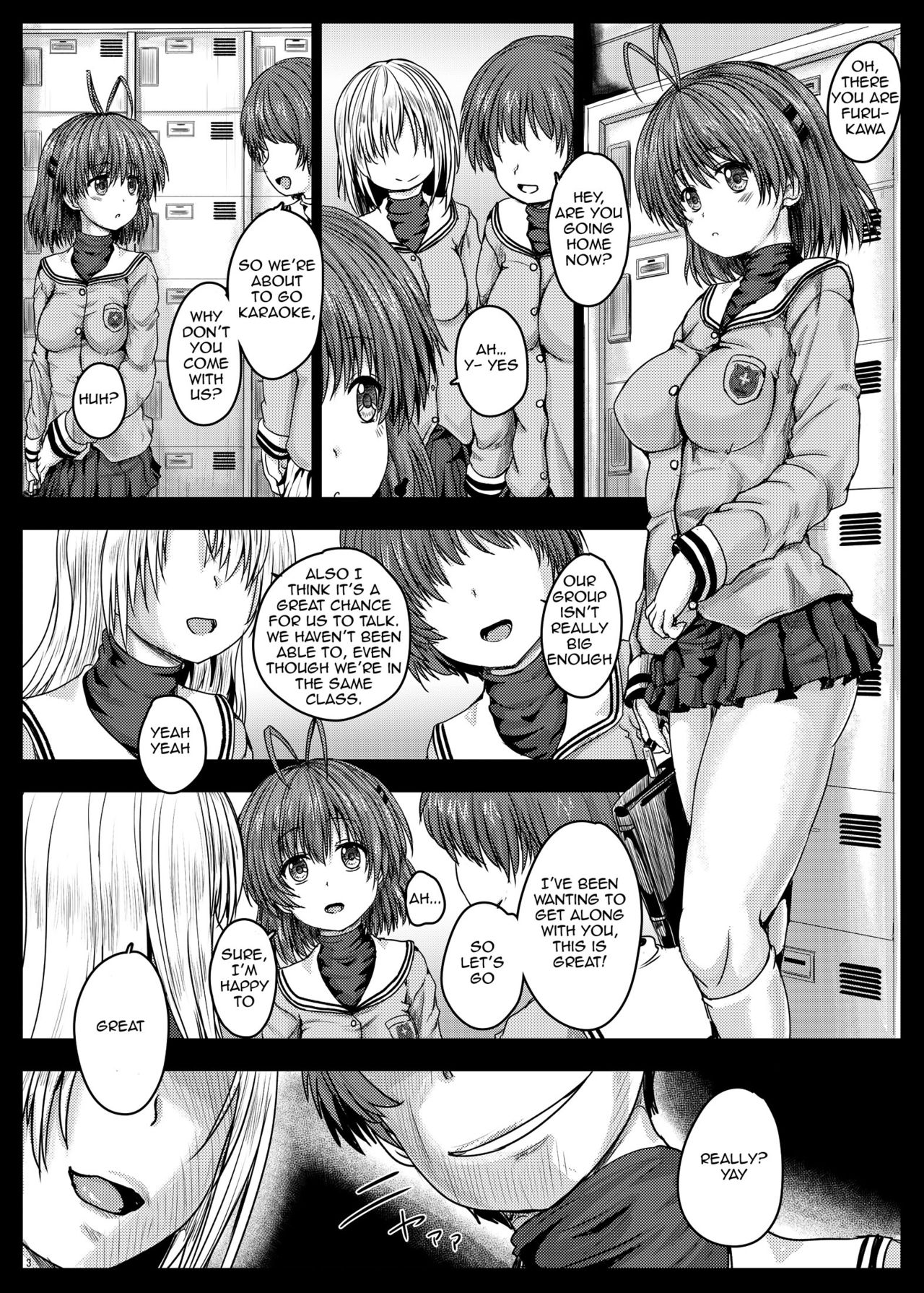 Gang Bang Series — Nagisa Gets Violated By A Group Of Men In Hardcore Gangbang Sex Action [Shinchara (YO-JIN)]