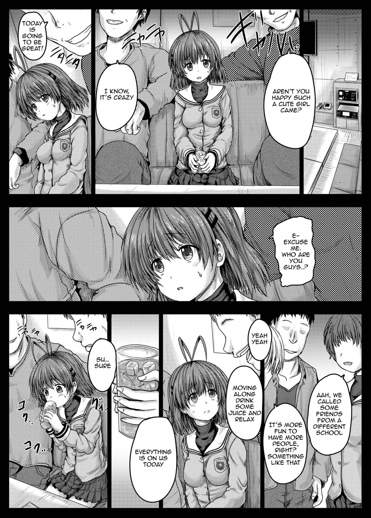 Gang Bang Series — Nagisa Gets Violated By A Group Of Men In Hardcore Gangbang Sex Action [Shinchara (YO-JIN)]