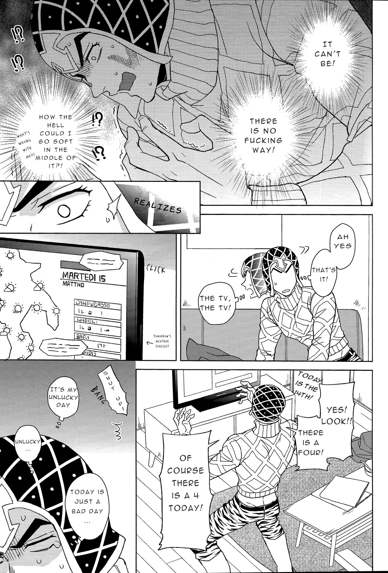 Gangbang Series — Guido Mista Gets Fucked Hard by Multiple Men  [The World 16] [Chikadoh (Halco)]