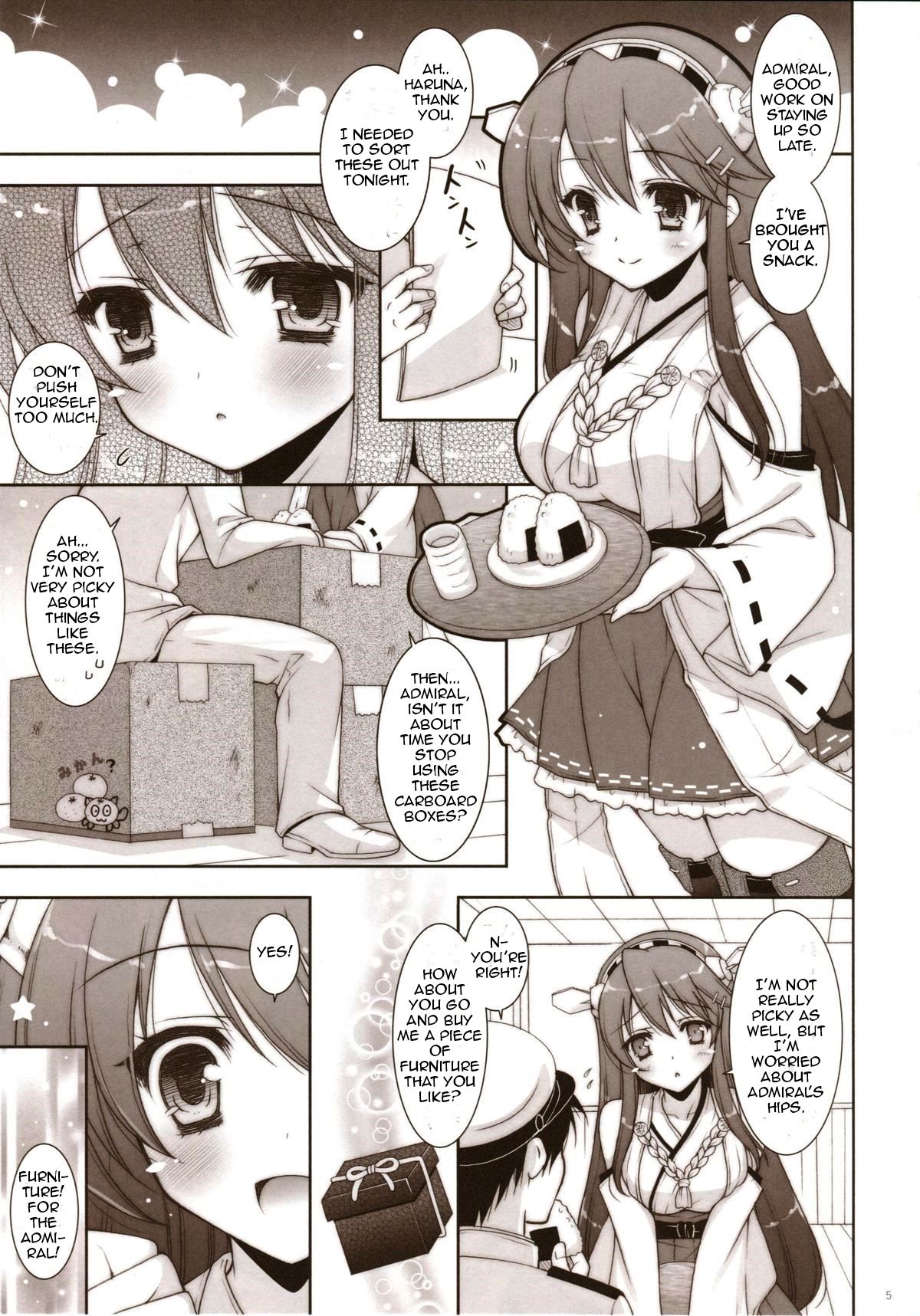 Hardcore Series —  I’m Charging Into A Night Battle With Haruna!! [C85 Shigunyan Kantai Collection English NSS]