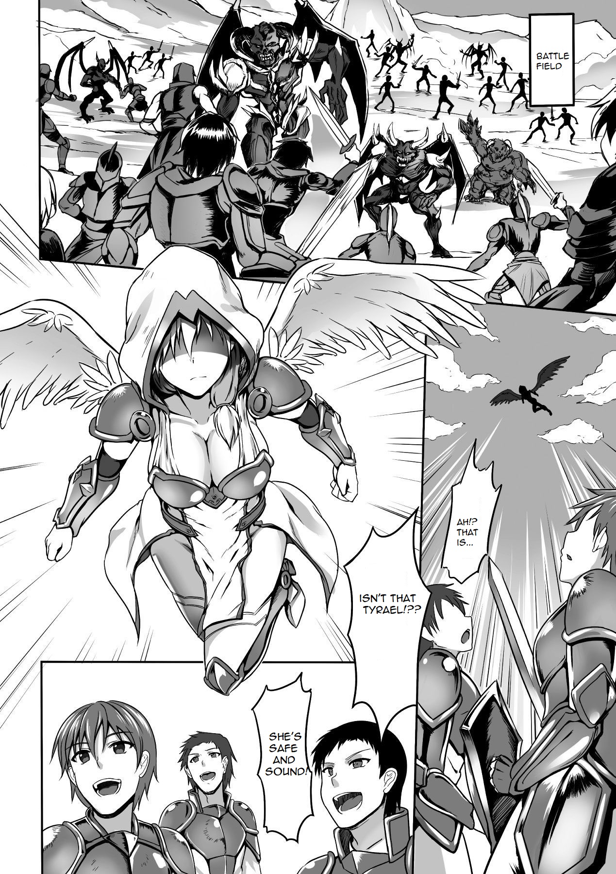 Hentai Series — Fallen Angel Tyrael Gets Darkly Corrupted [yo] Inda Tenshi Tyrael (2D Comic Magazine Aku Ochi Darkness Vol. 1) [English] [Digital]