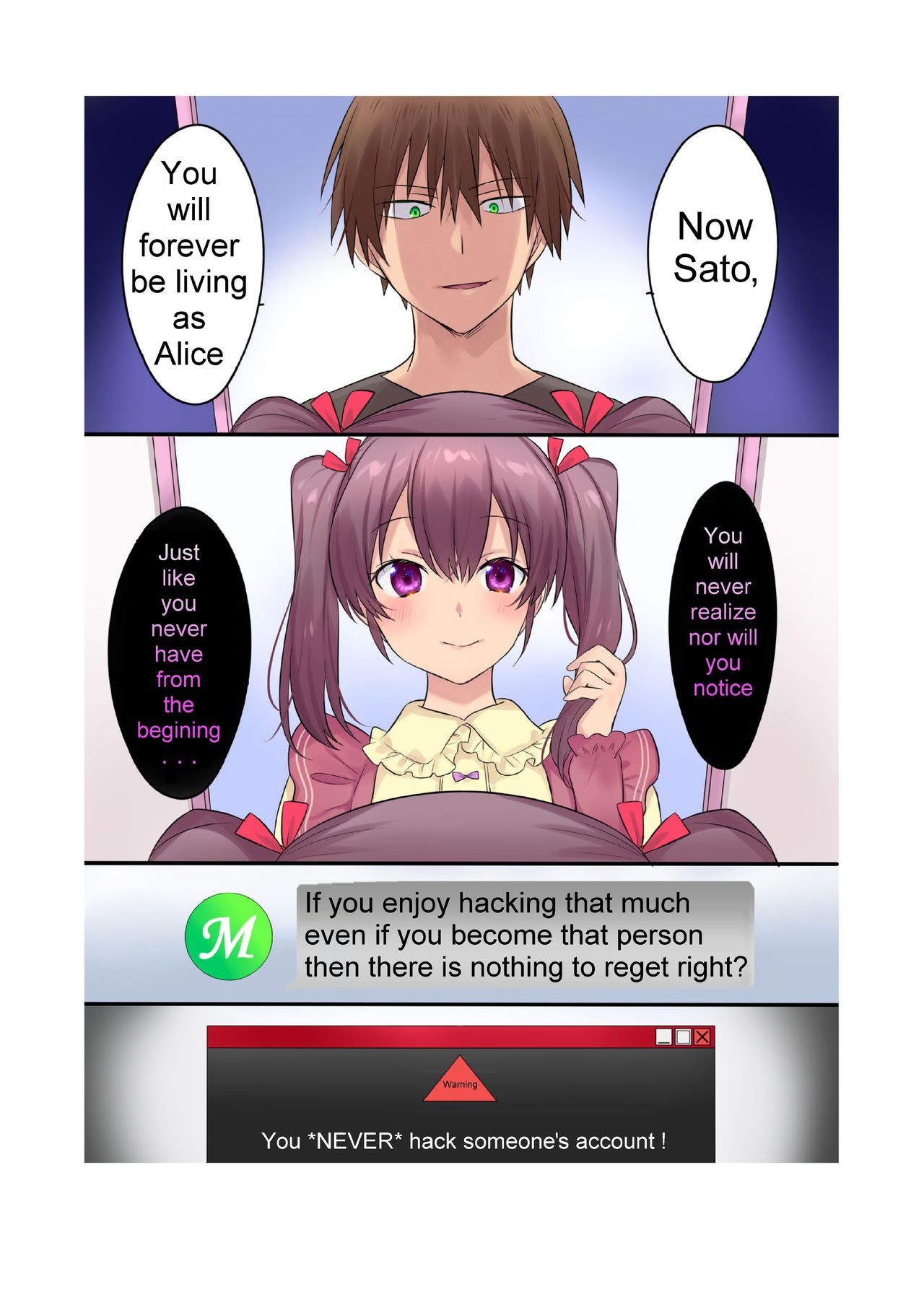 Hentai Series — Synchro Hacking [Amuai Okashi Seisakusho (Hiiragi Popura, Nano)]