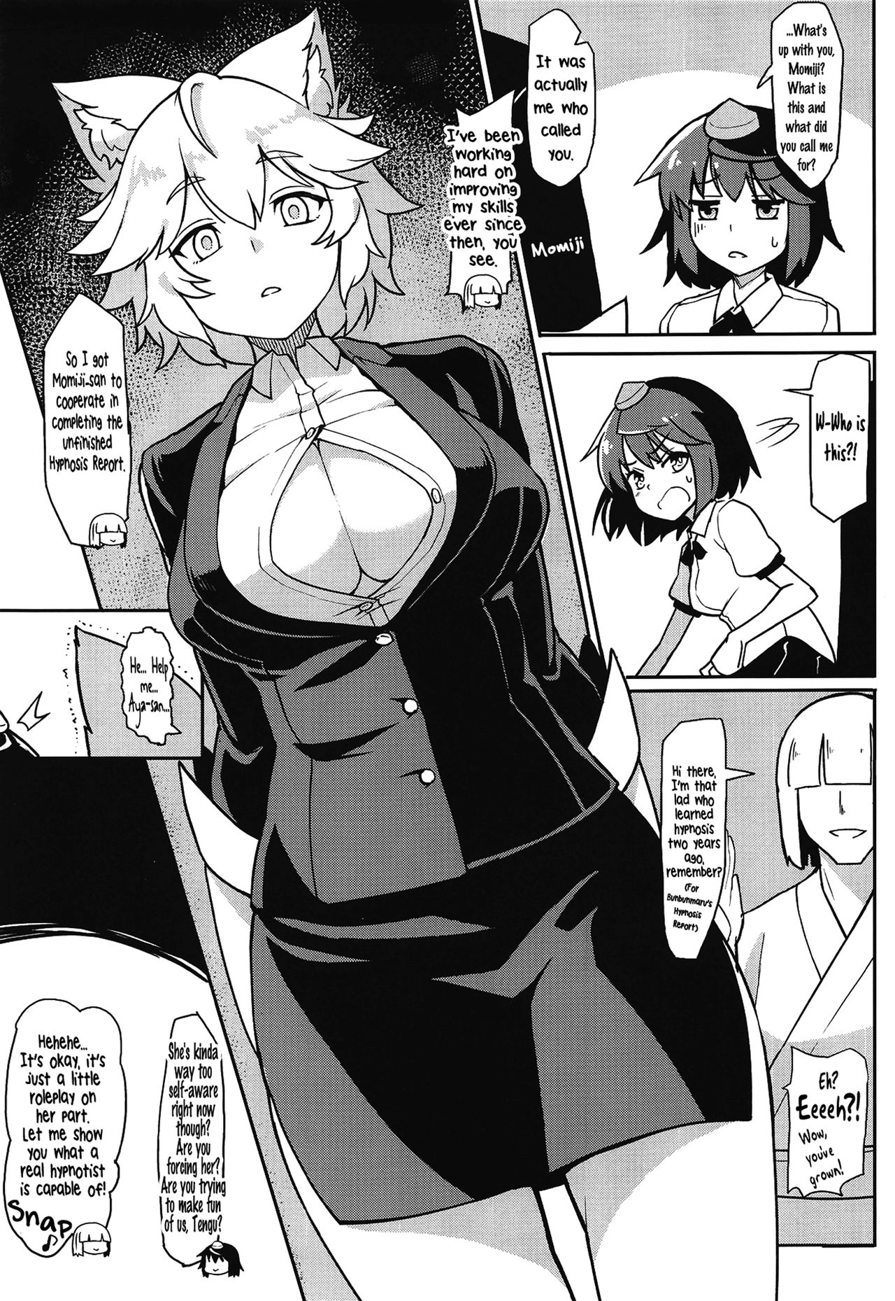 Hypnosis Series — Mindless Awoo Bitch Momiji Inaba Gets Hypnotized and Fucked Hardcore