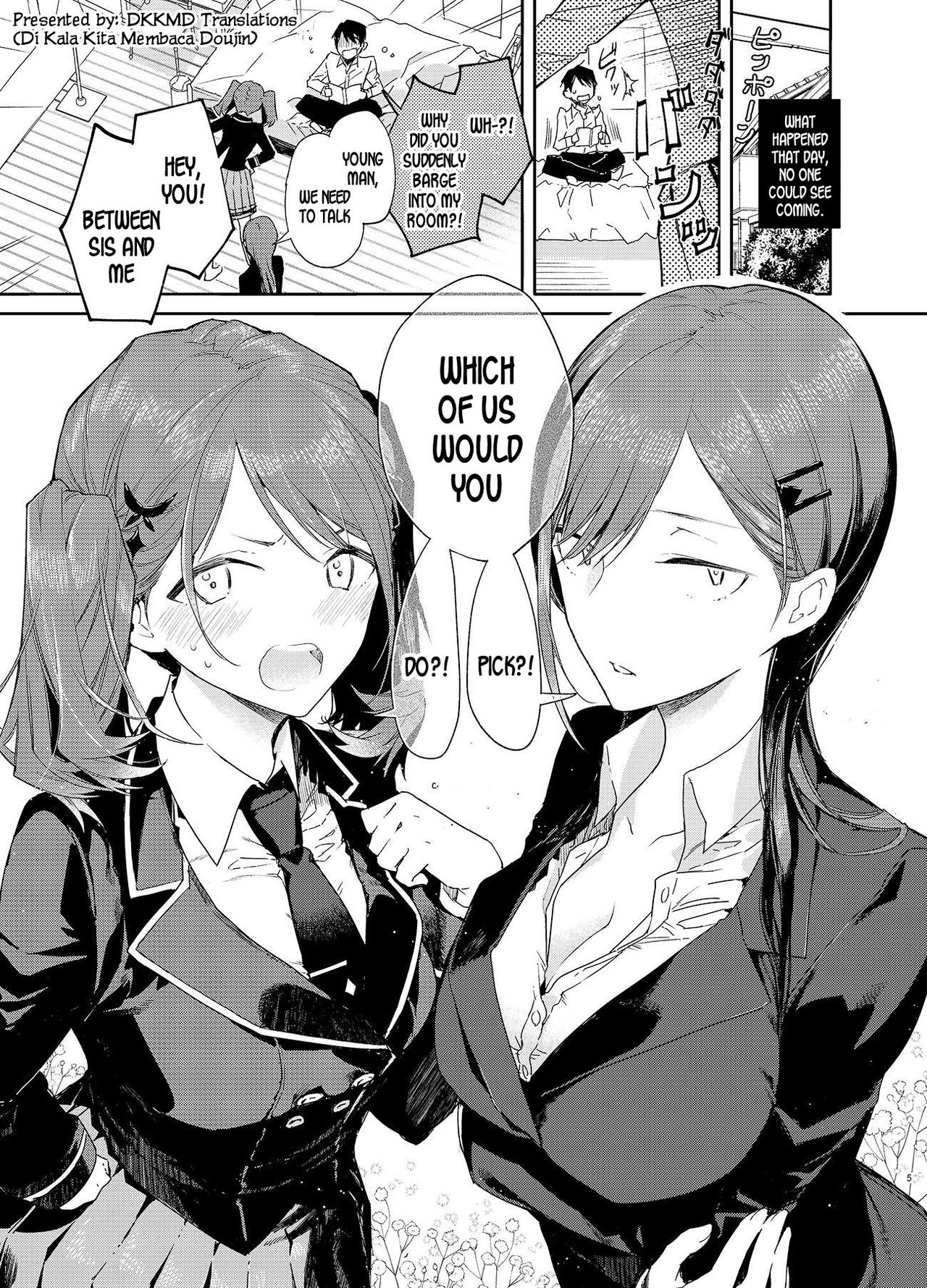 Incest Series —  Hardcore Threesome with the Tsundere Girl Next Door and Her Shameless Older Sister [Mutou Koucha]