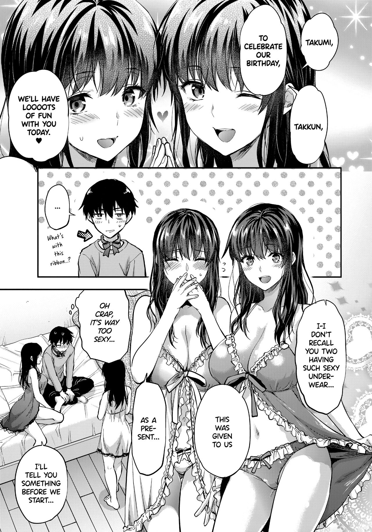 Incest Series —  Hardcore Twin Sisters Threesome Fuck  [C95 Lv.X+ Yuzuki N Dash Team Koinaka]