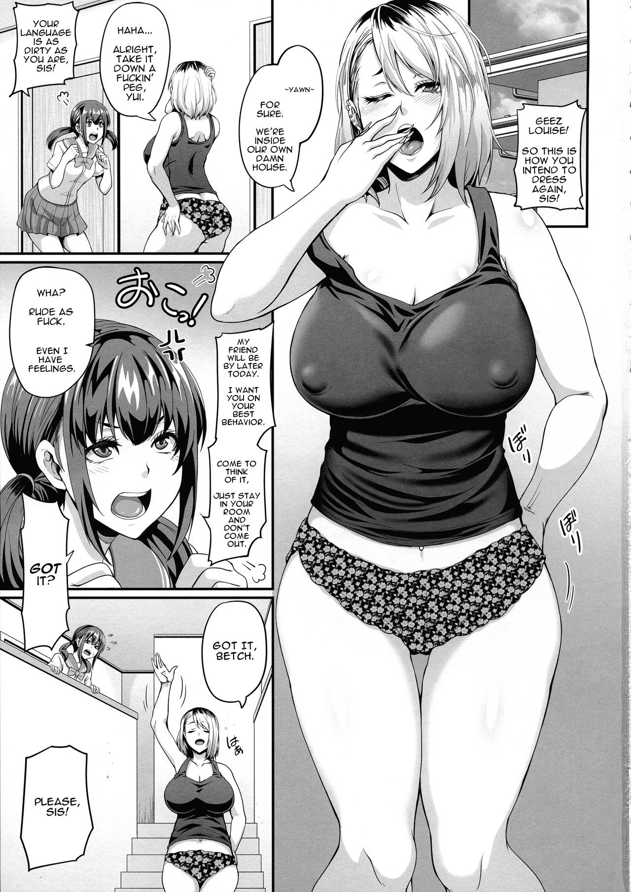 Incest Series — Her Older Sister is a Gyaru Bitch Slut Who Craves Cock [C96 Tiramisu Tart Kazuhiro]
