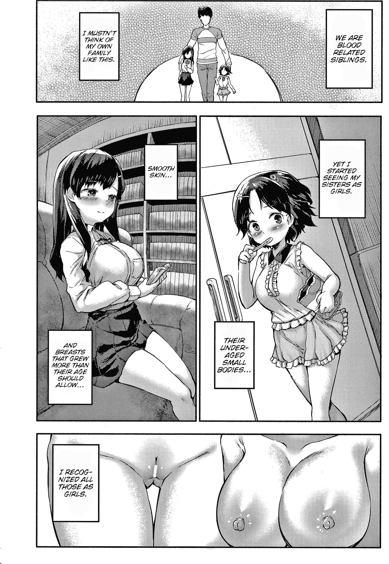 Incest Series — Minimum Gigantic Breasts Little Sisters Raw Fucking Hardcore Action [Sakimori Dan]