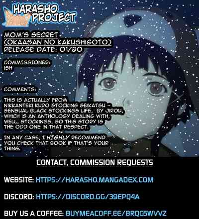 Incest Series — Mom’s Secret Sensual Black Stockings Life  [Jirou]