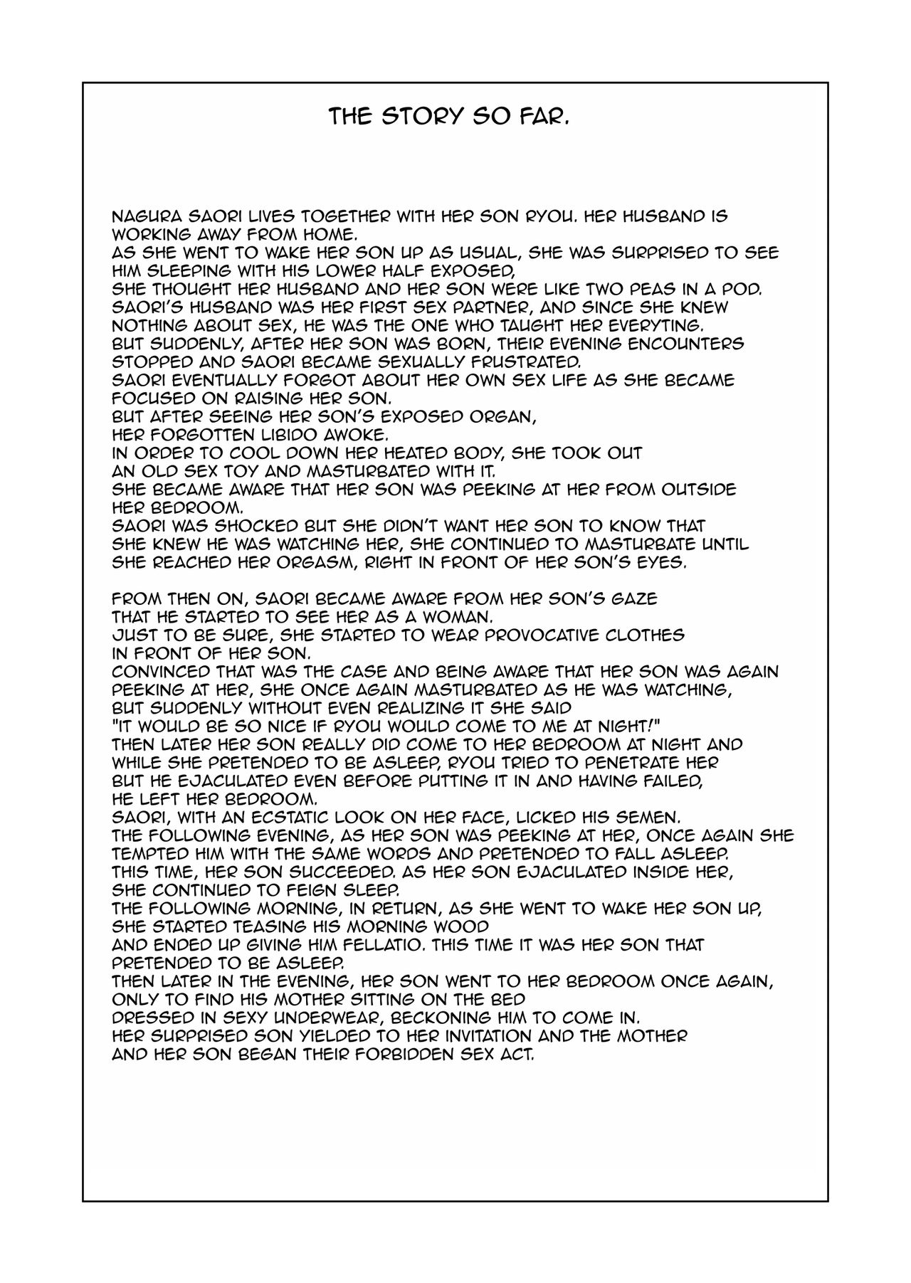 Incest Series — Mother Seduces Neighbor Son Into Filthy Love Sex Training [Hy-dou (Hyji)]