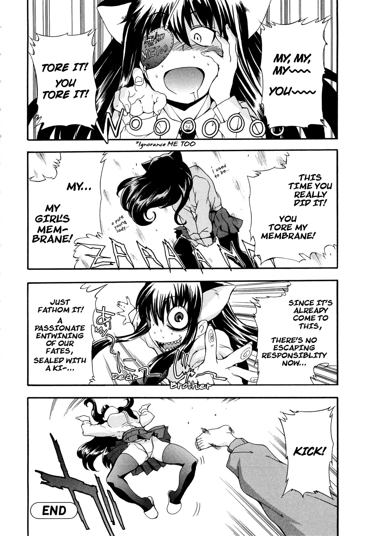 Incest Series — My Crazy Little Sister Wearing Cat Ears and an Eyepatch Fucks Hard with Trembling Lips [INU]