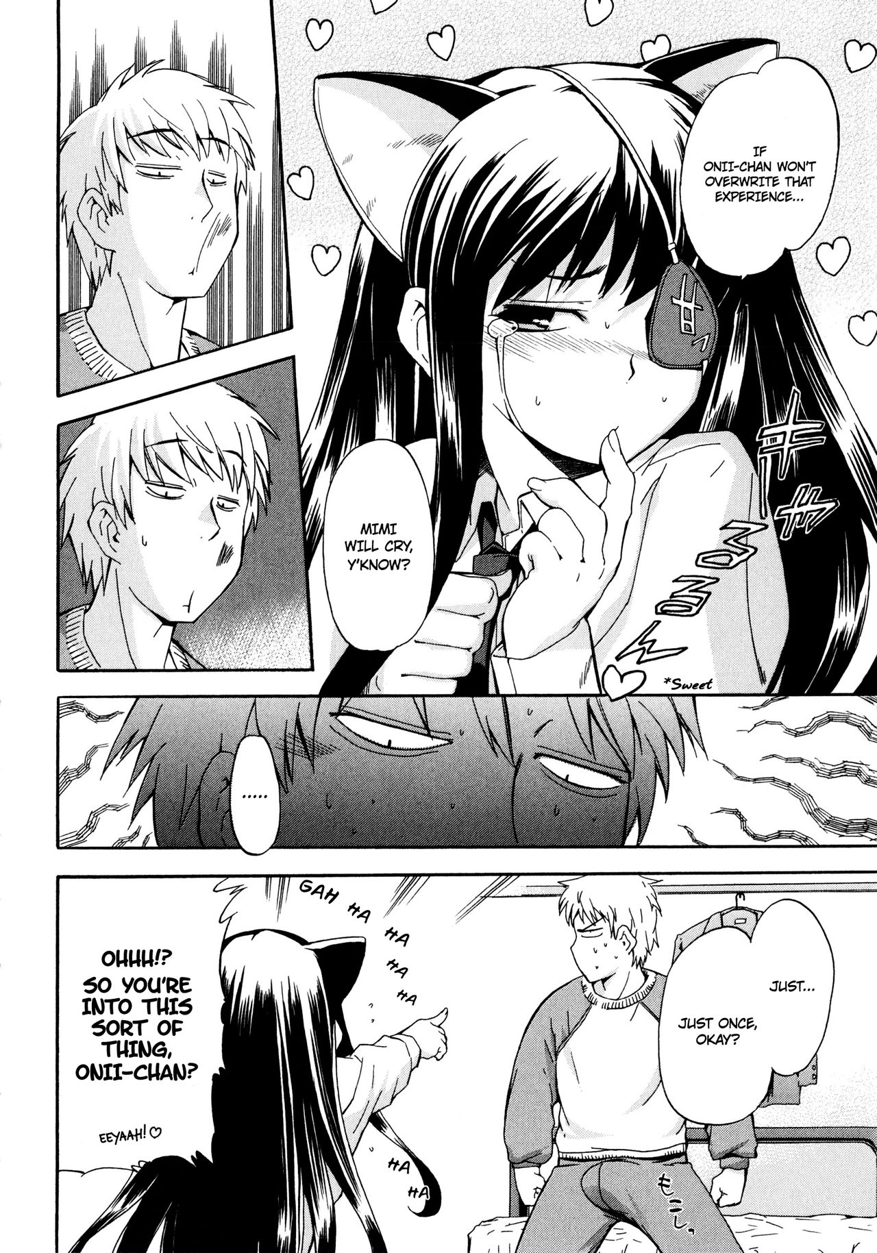 Incest Series — My Crazy Little Sister Wearing Cat Ears and an Eyepatch Fucks Hard with Trembling Lips [INU]