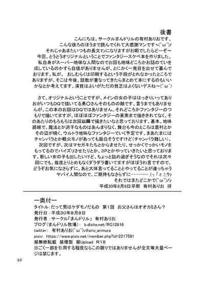 Incest Series —  My Dad is a Wolf Man [Datte Otoko wa Kedamono da mono Dai 1-wa]