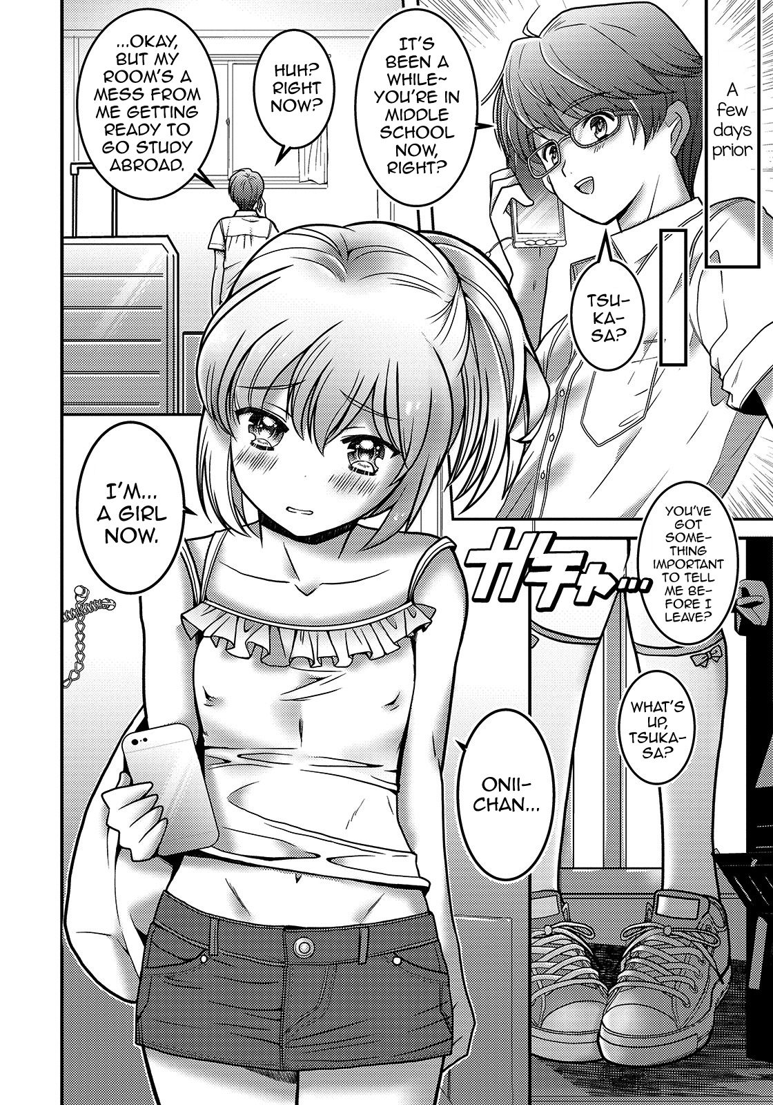 Incest Series — Summer Brother Becomes Little Sister!? Futa Cock Fucking and Creampie