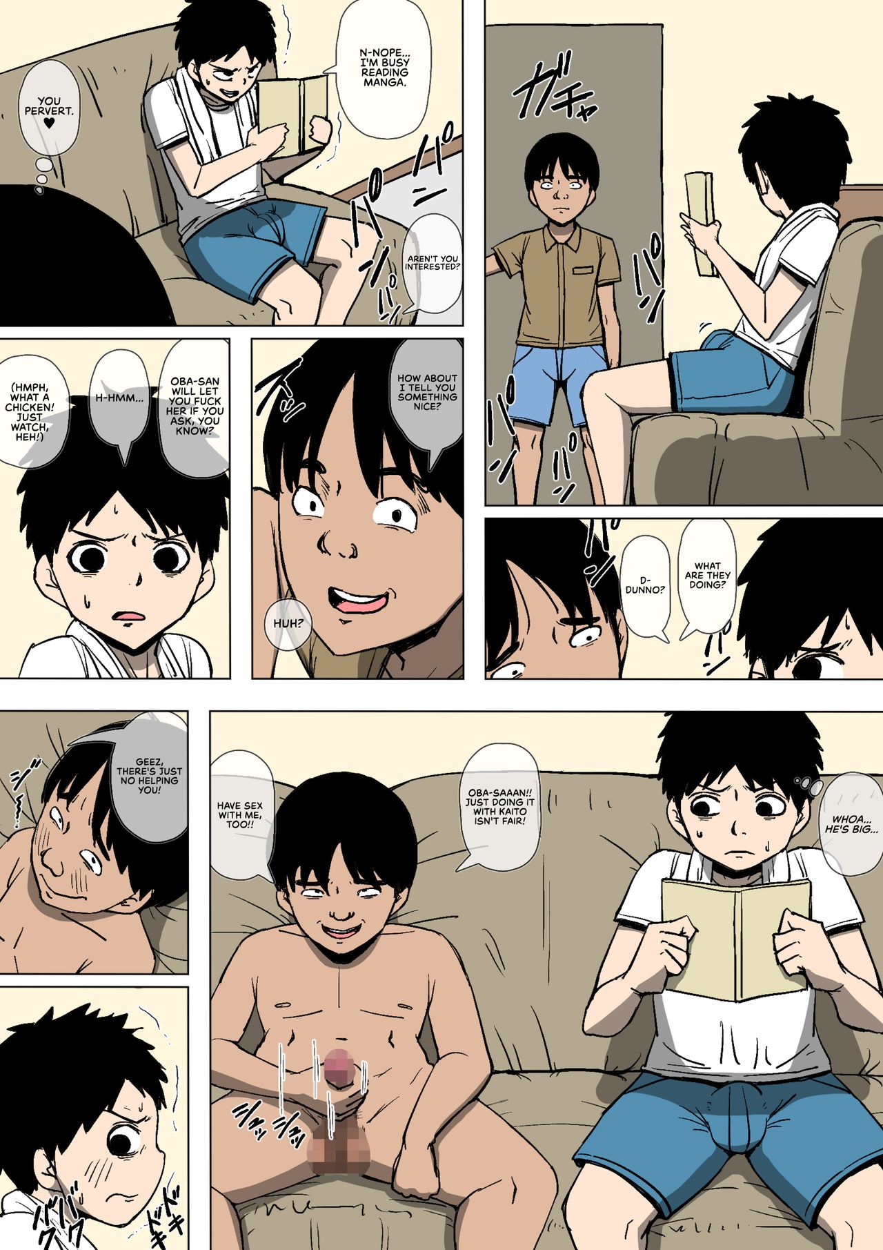 Incest Series — They Fucked My Aunt Hardcore in a Group Sex Scene [Doujin Mukashibanashi]